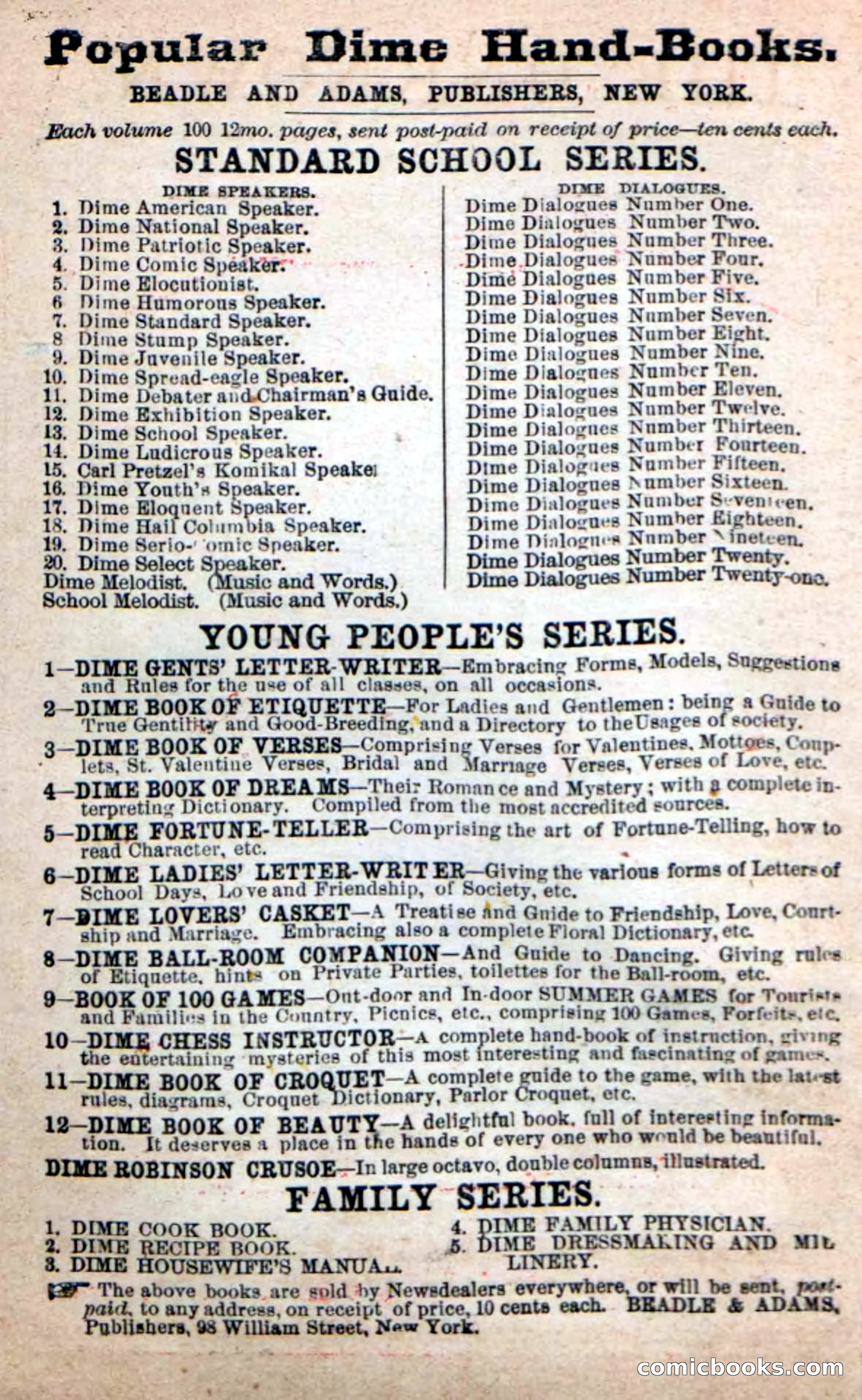 Beadle's New Dime Novels: The Unknown — page 114 of 121