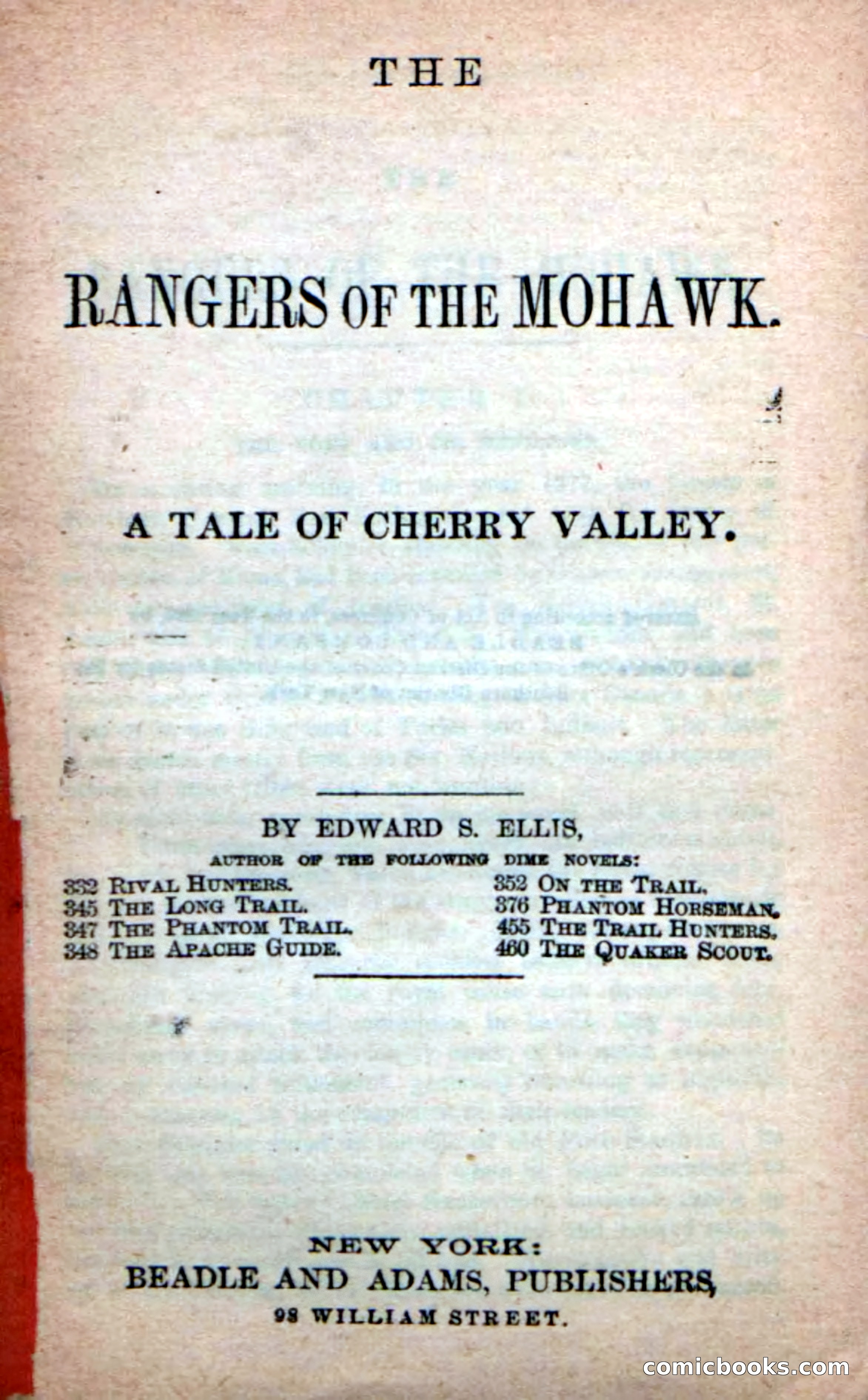 Beadle's New Dime Novels: Rangers of the Mohawk — page 3 of 108