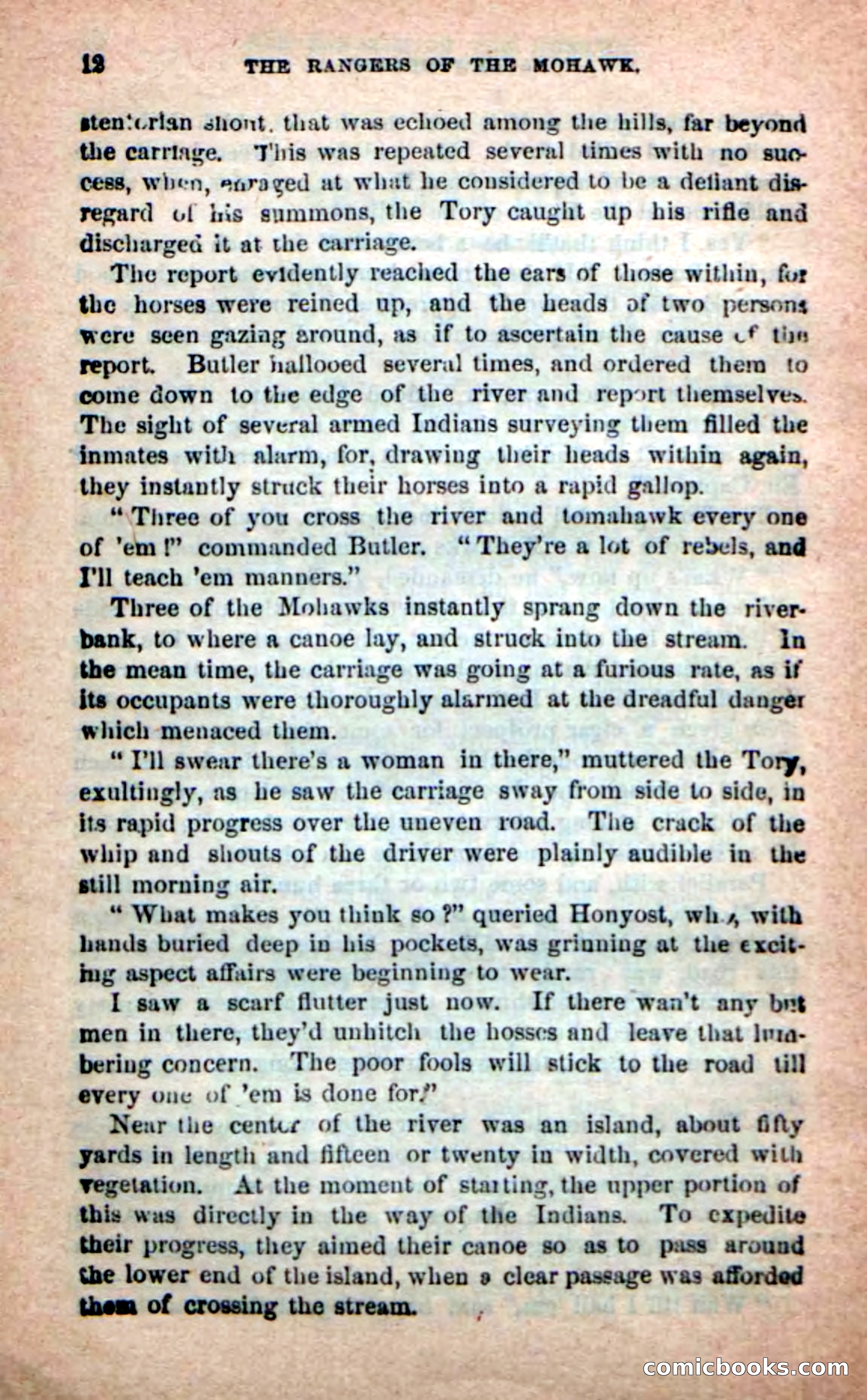 Beadle's New Dime Novels: Rangers of the Mohawk — page 12 of 108