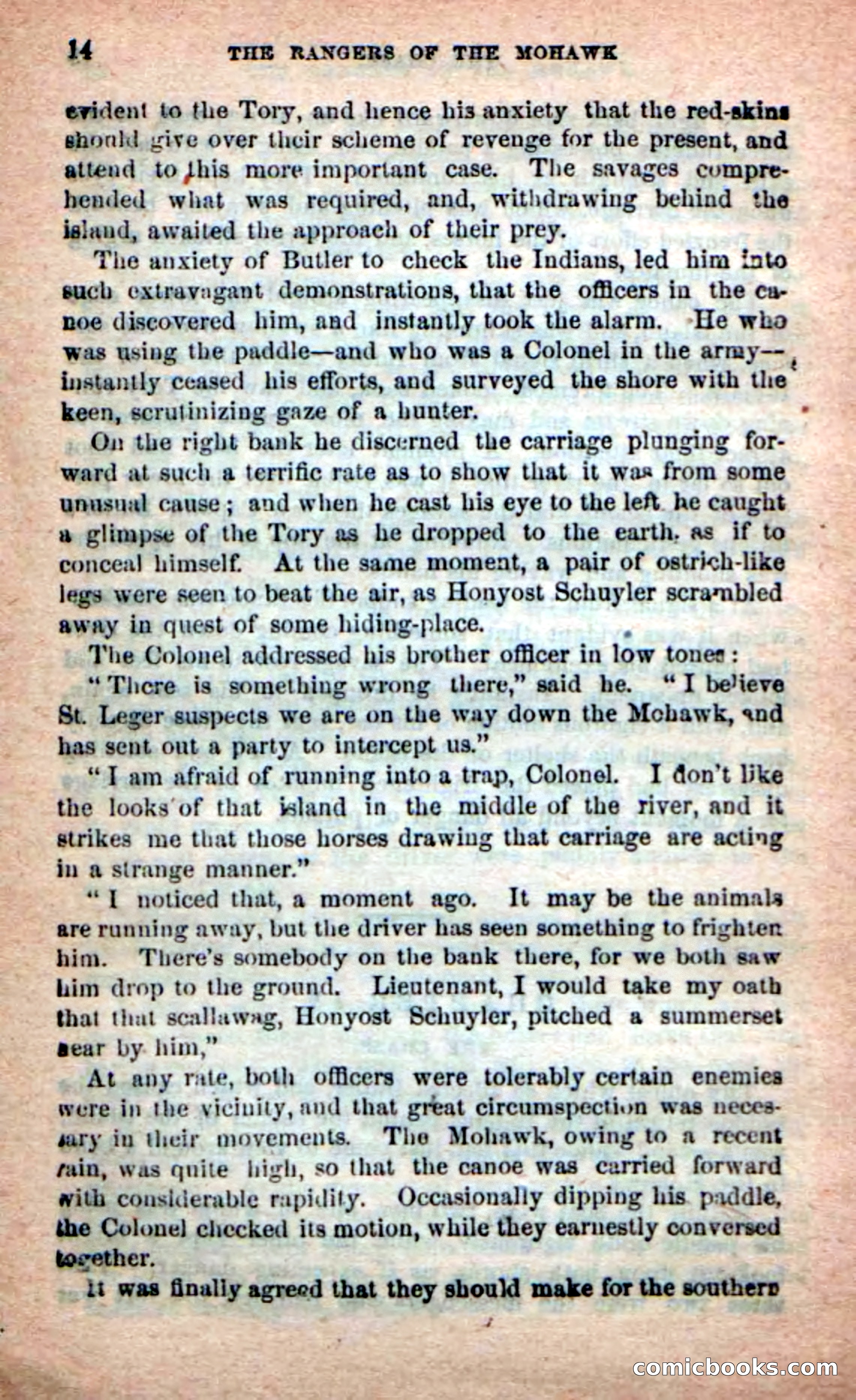 Beadle's New Dime Novels: Rangers of the Mohawk — page 14 of 108