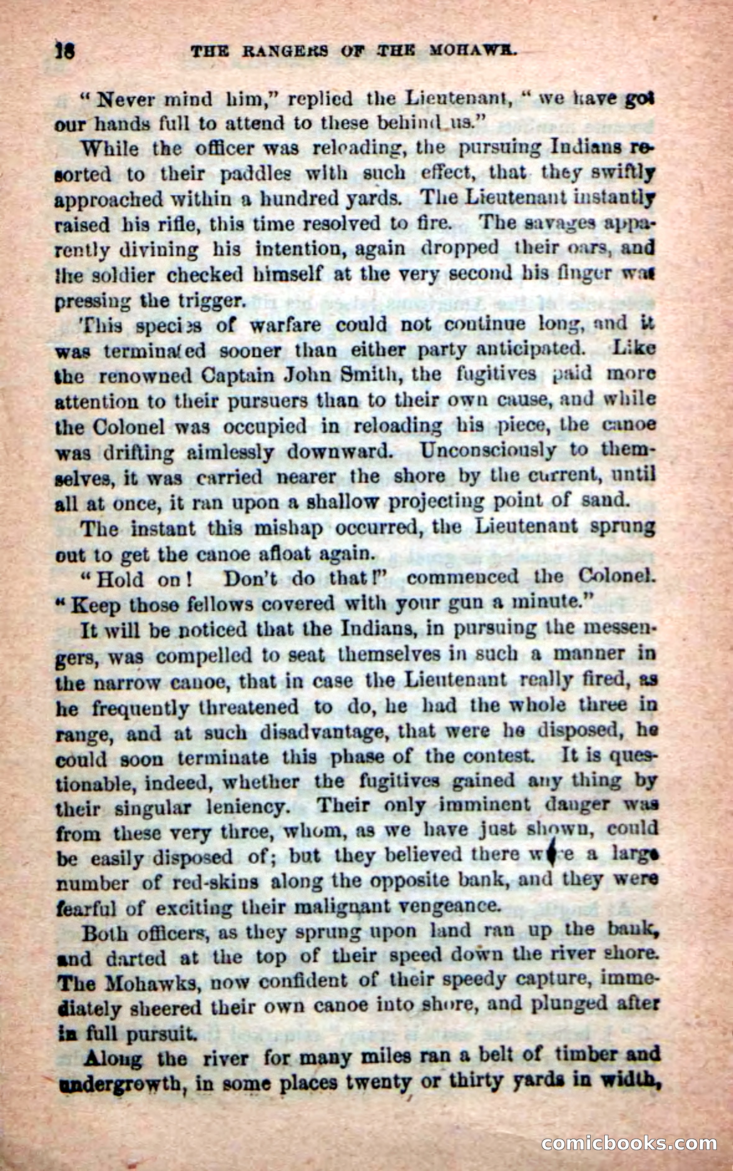 Beadle's New Dime Novels: Rangers of the Mohawk — page 18 of 108
