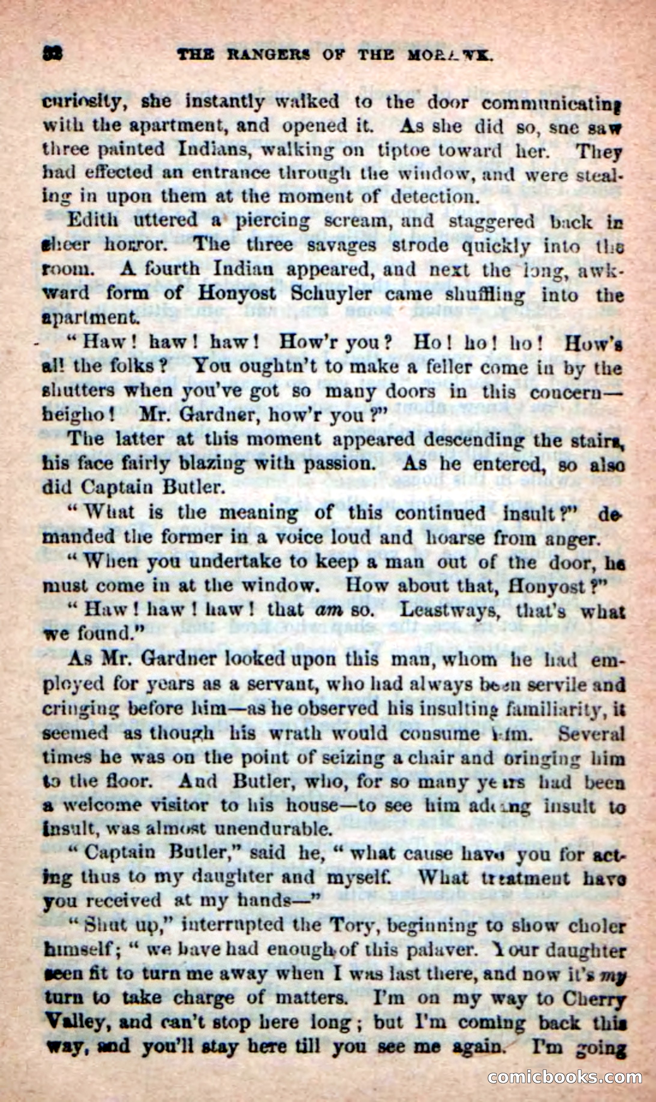 Beadle's New Dime Novels: Rangers of the Mohawk — page 32 of 108