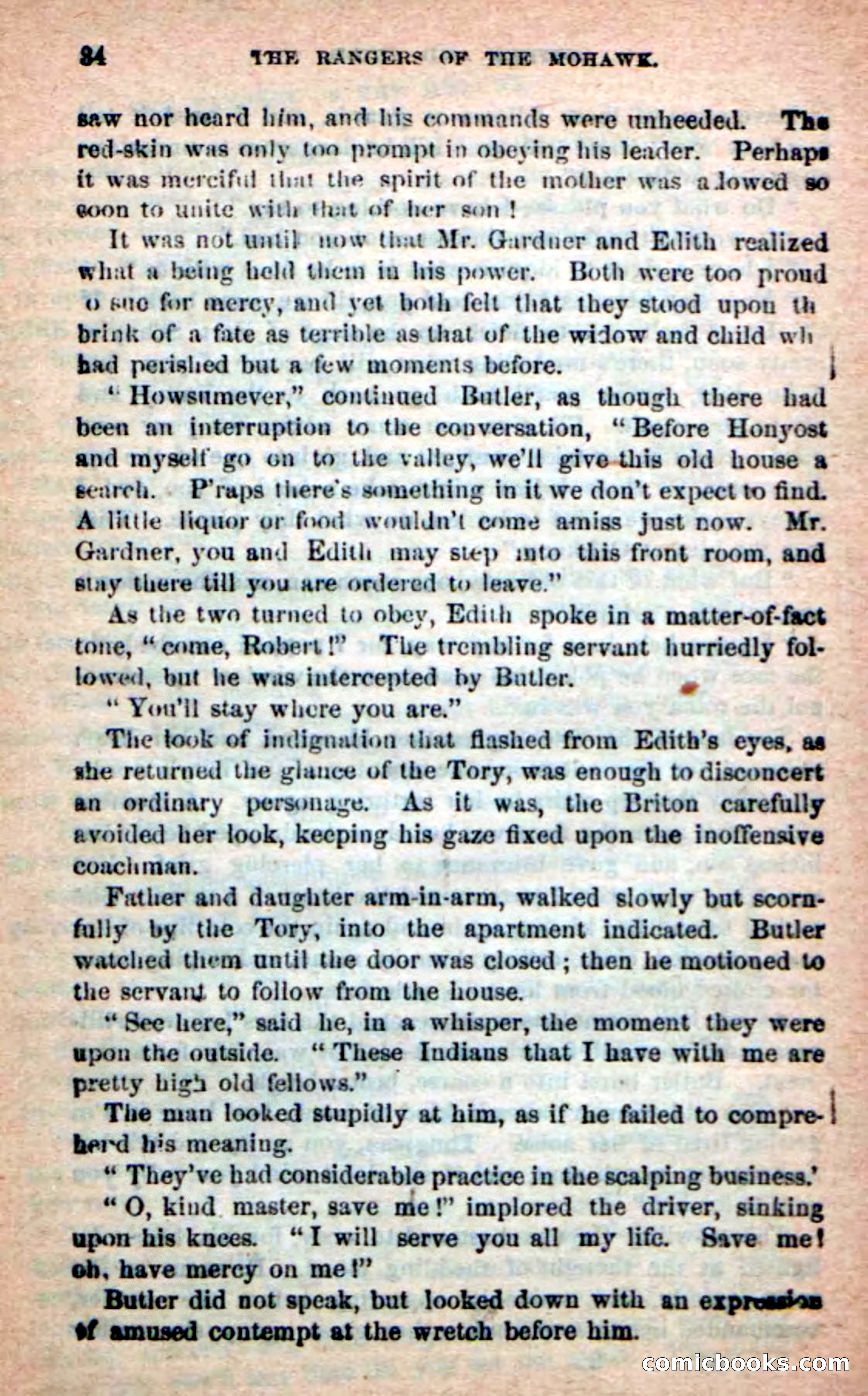 Beadle's New Dime Novels: Rangers of the Mohawk — page 34 of 108