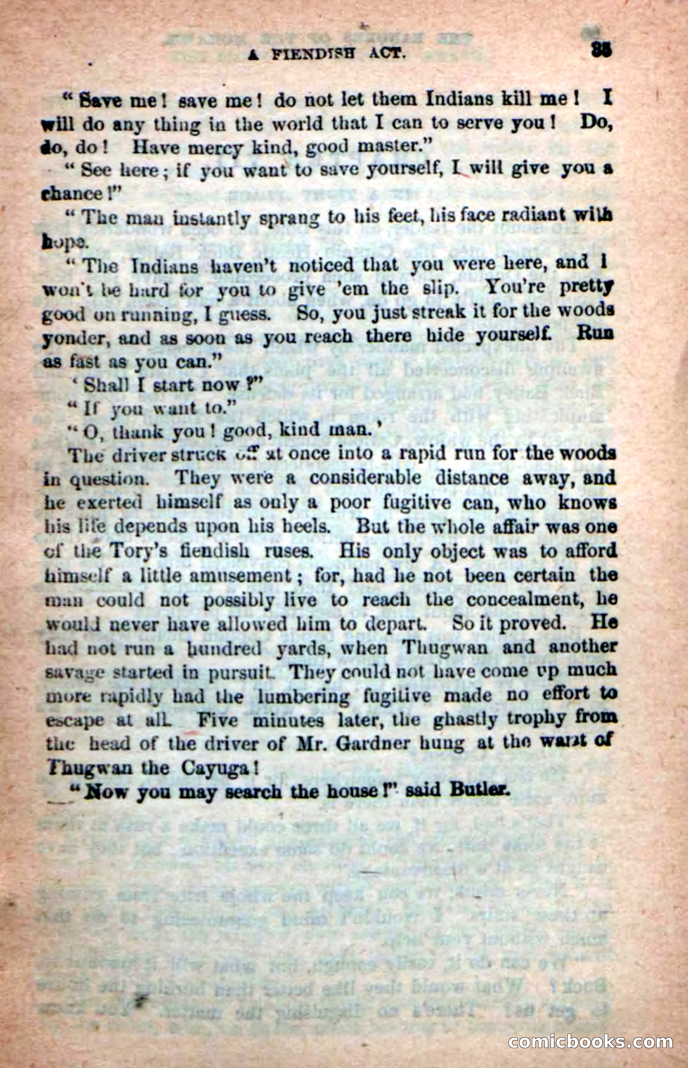 Beadle's New Dime Novels: Rangers of the Mohawk — page 35 of 108