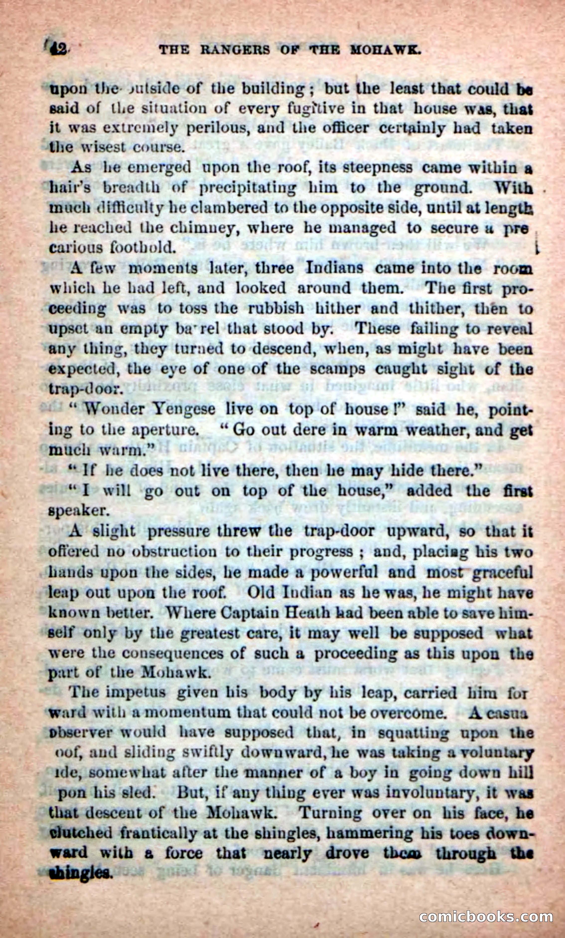 Beadle's New Dime Novels: Rangers of the Mohawk — page 42 of 108