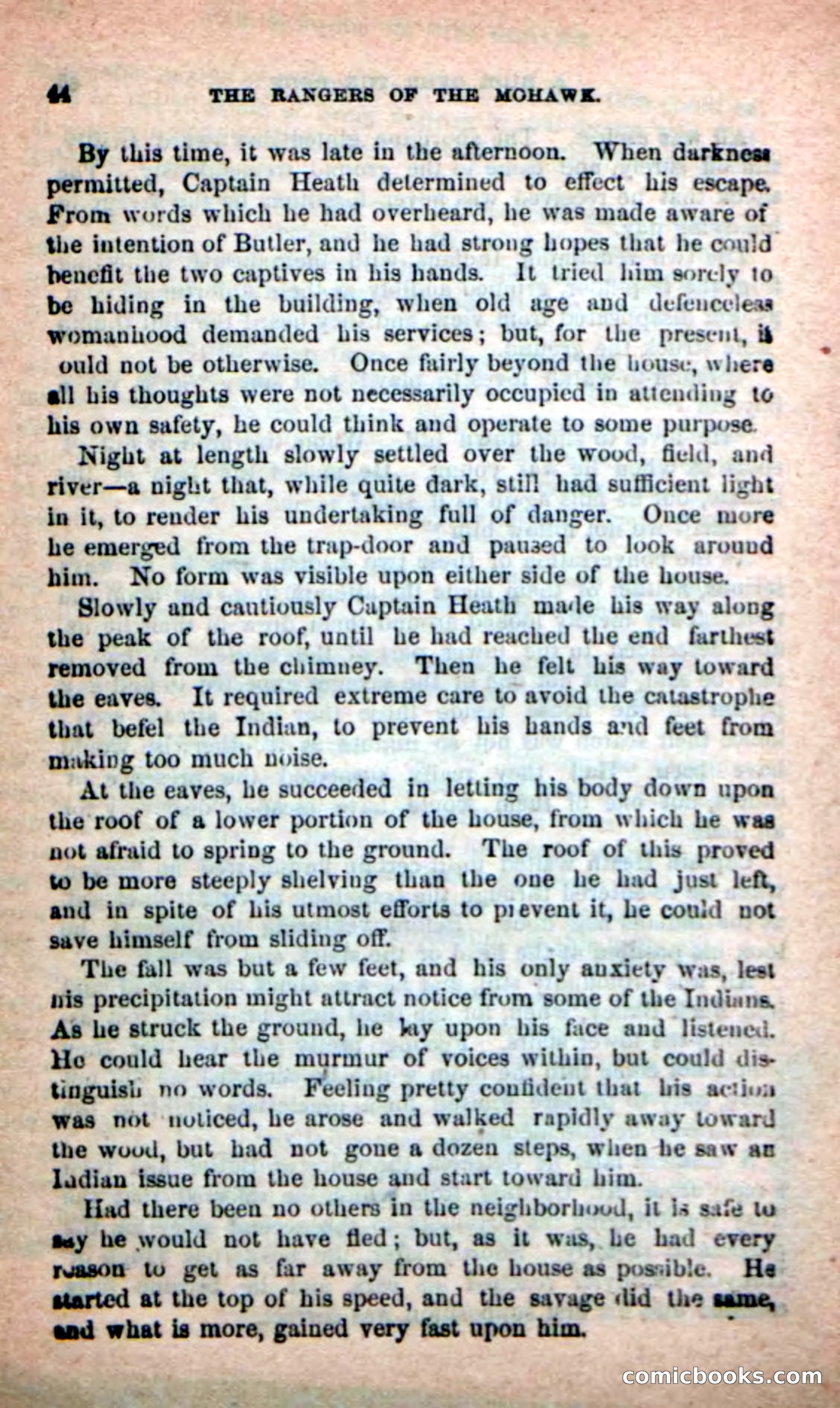 Beadle's New Dime Novels: Rangers of the Mohawk — page 44 of 108