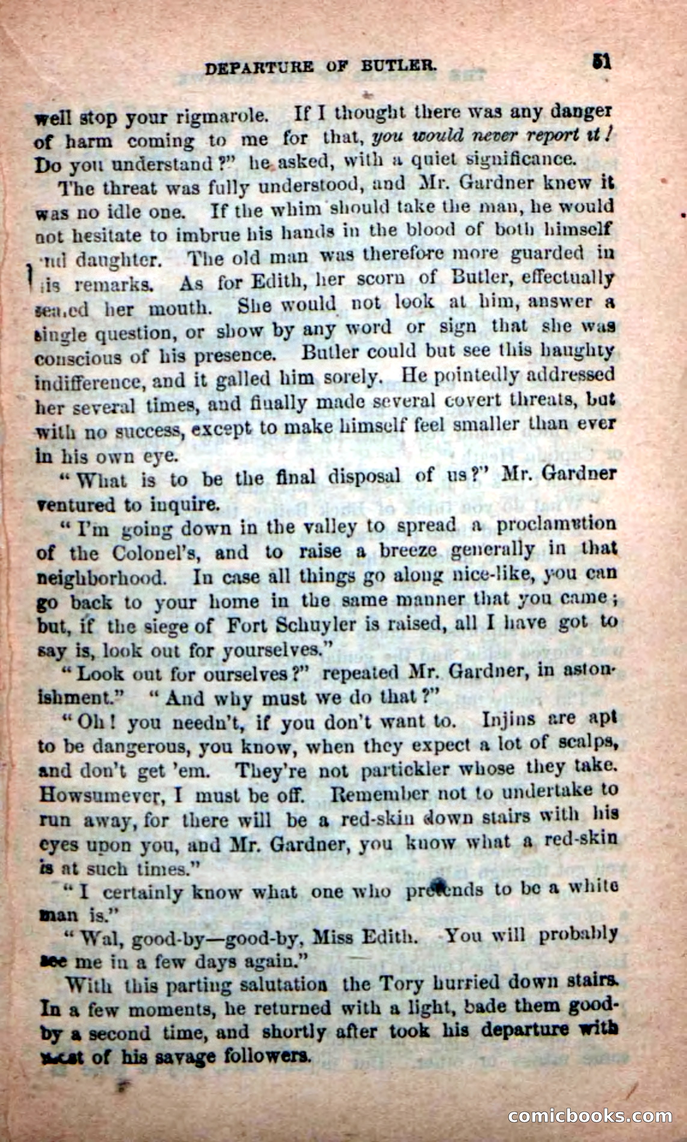 Beadle's New Dime Novels: Rangers of the Mohawk — page 51 of 108