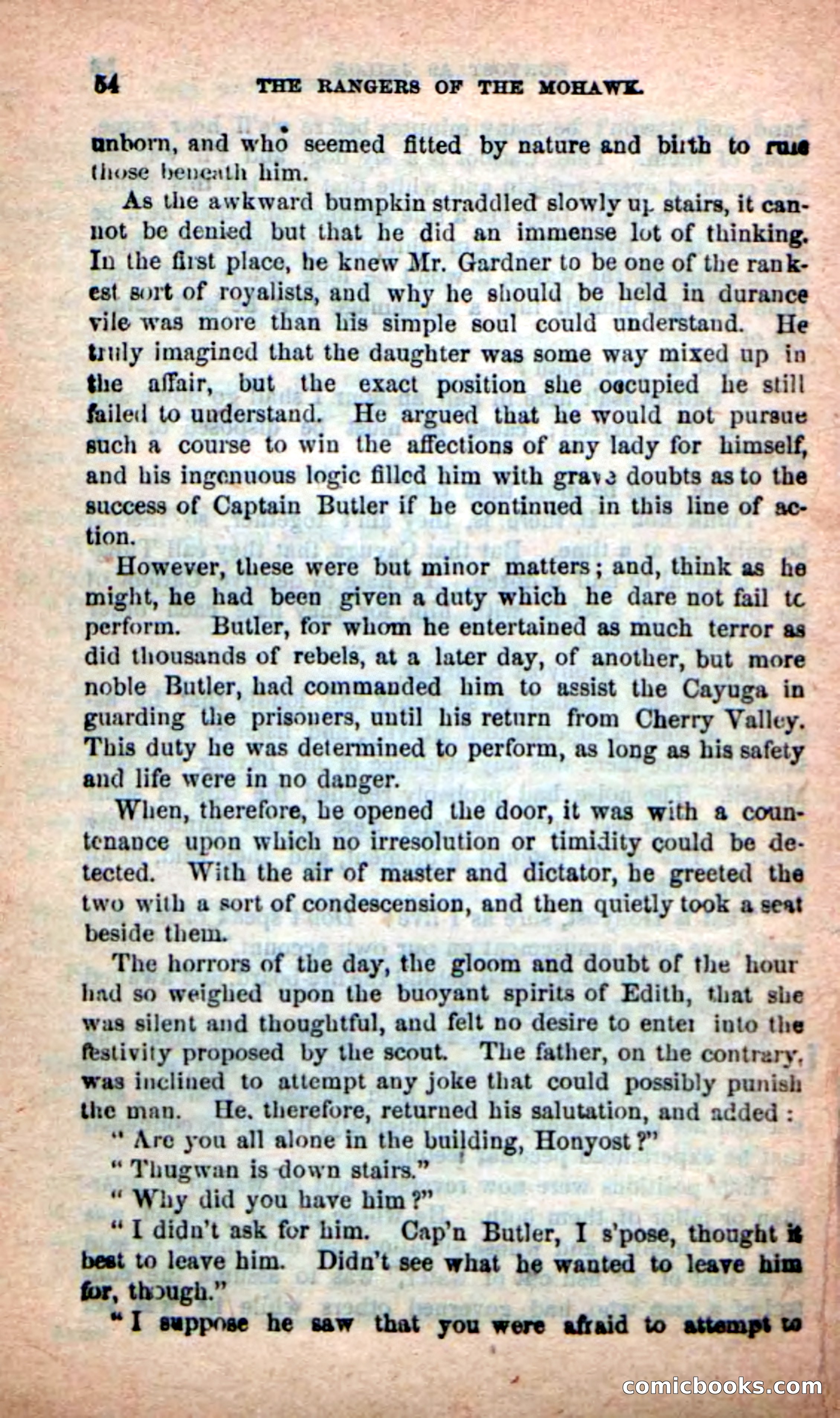 Beadle's New Dime Novels: Rangers of the Mohawk — page 54 of 108