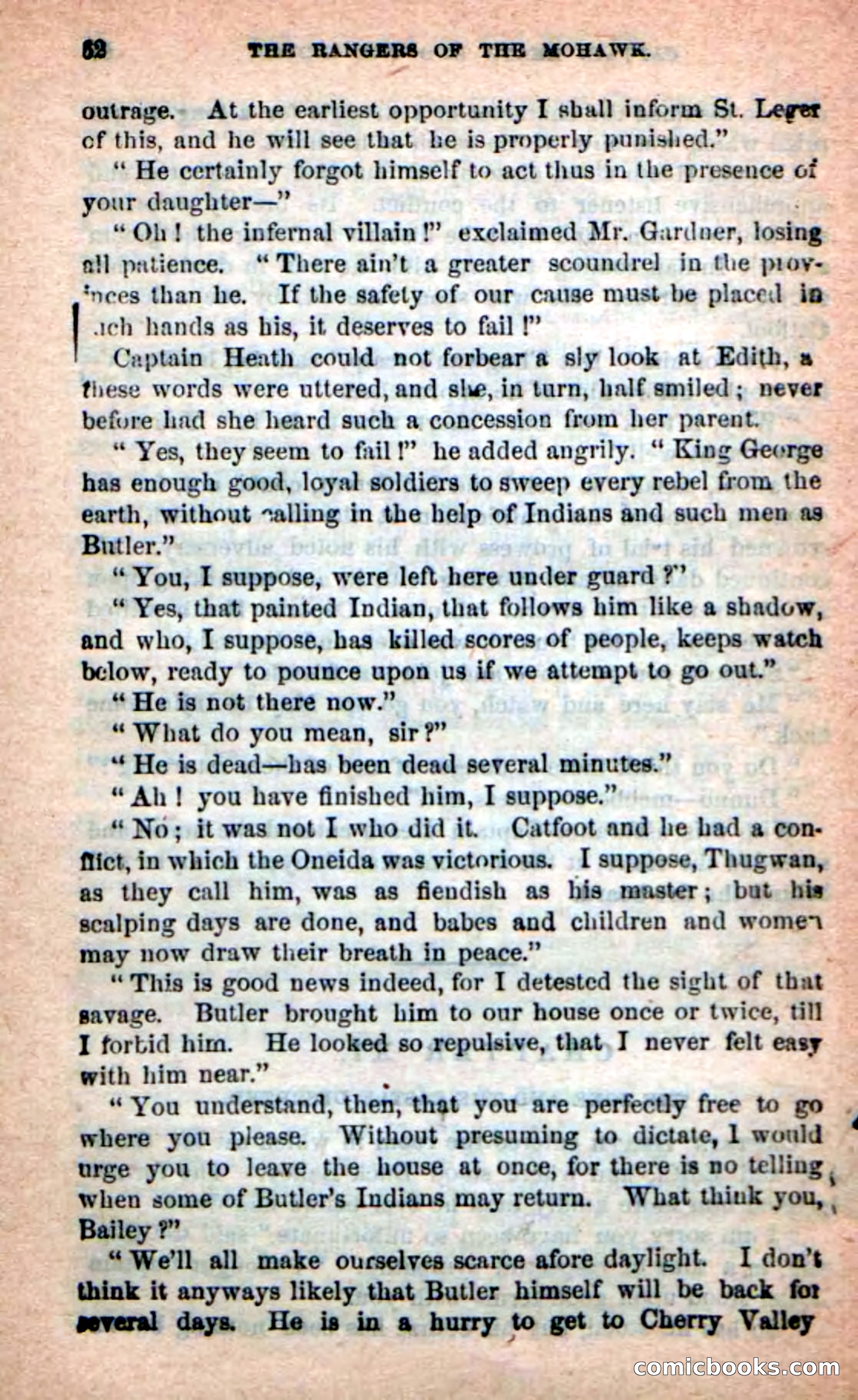 Beadle's New Dime Novels: Rangers of the Mohawk — page 62 of 108