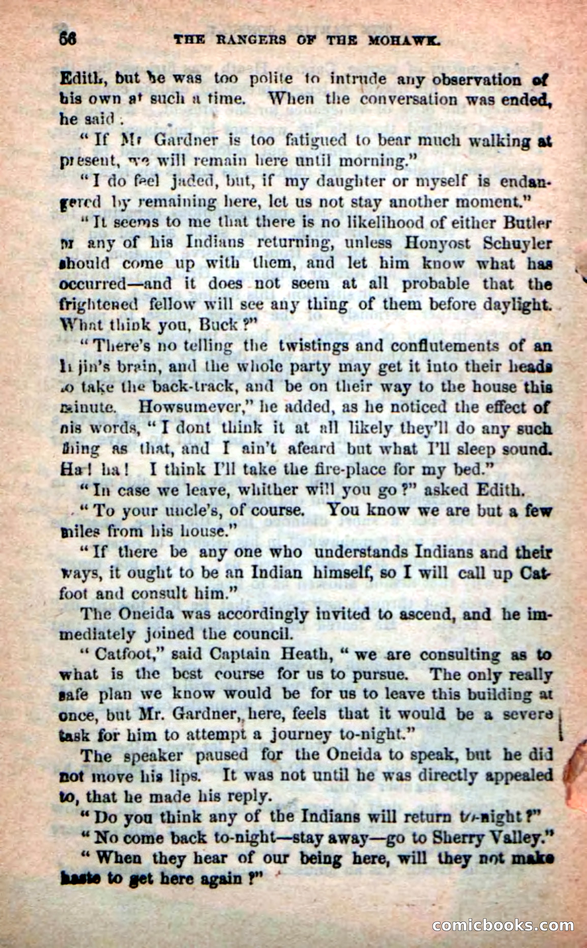 Beadle's New Dime Novels: Rangers of the Mohawk — page 66 of 108