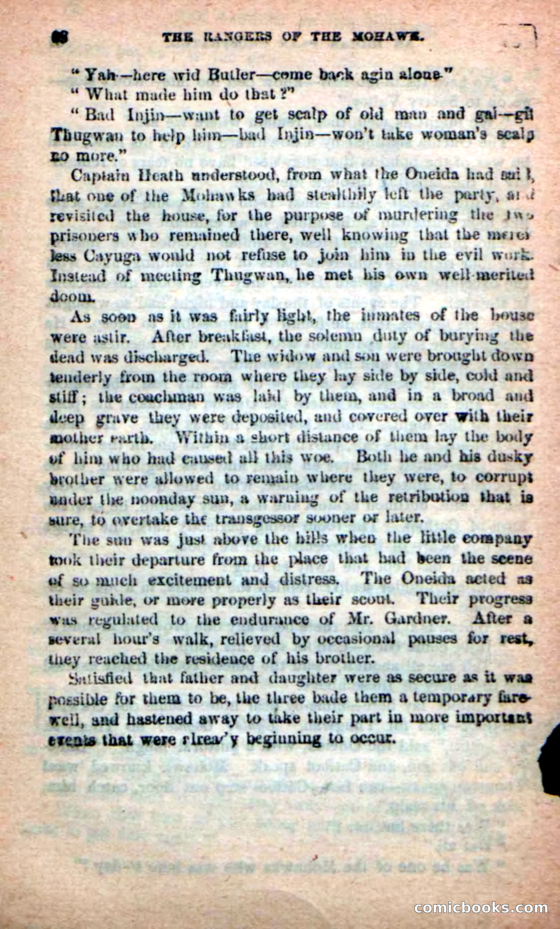 Beadle's New Dime Novels: Rangers of the Mohawk — page 68 of 108