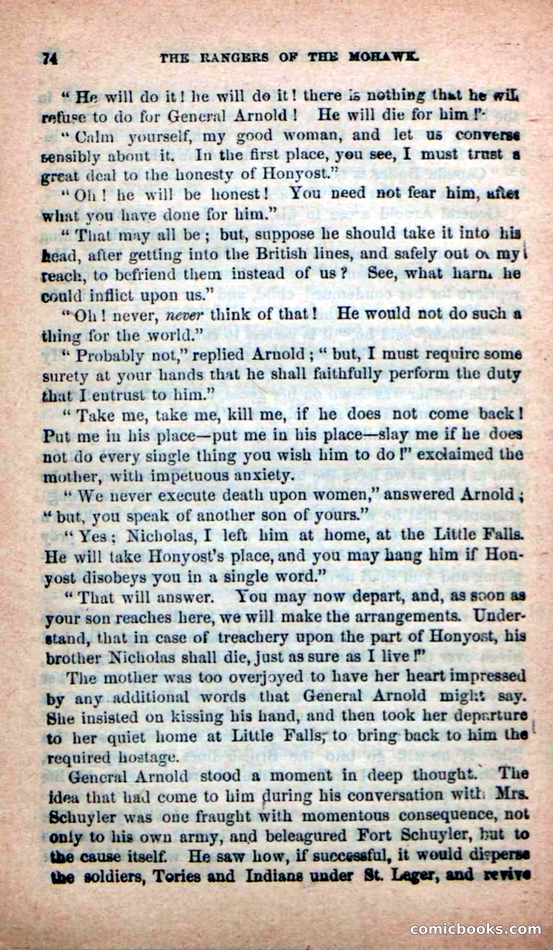 Beadle's New Dime Novels: Rangers of the Mohawk — page 74 of 108