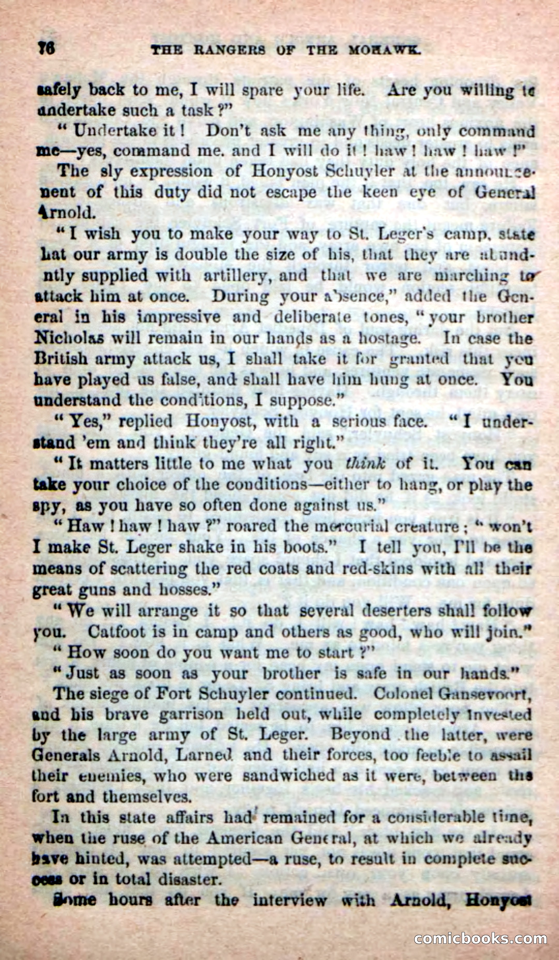 Beadle's New Dime Novels: Rangers of the Mohawk — page 76 of 108