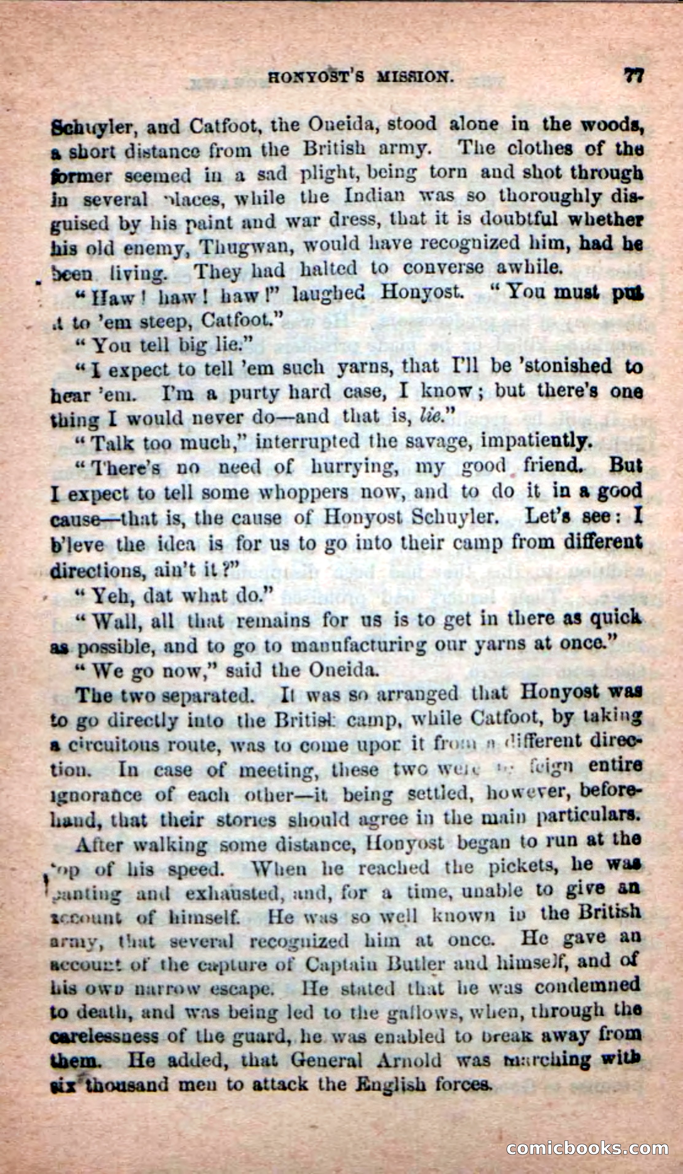 Beadle's New Dime Novels: Rangers of the Mohawk — page 77 of 108