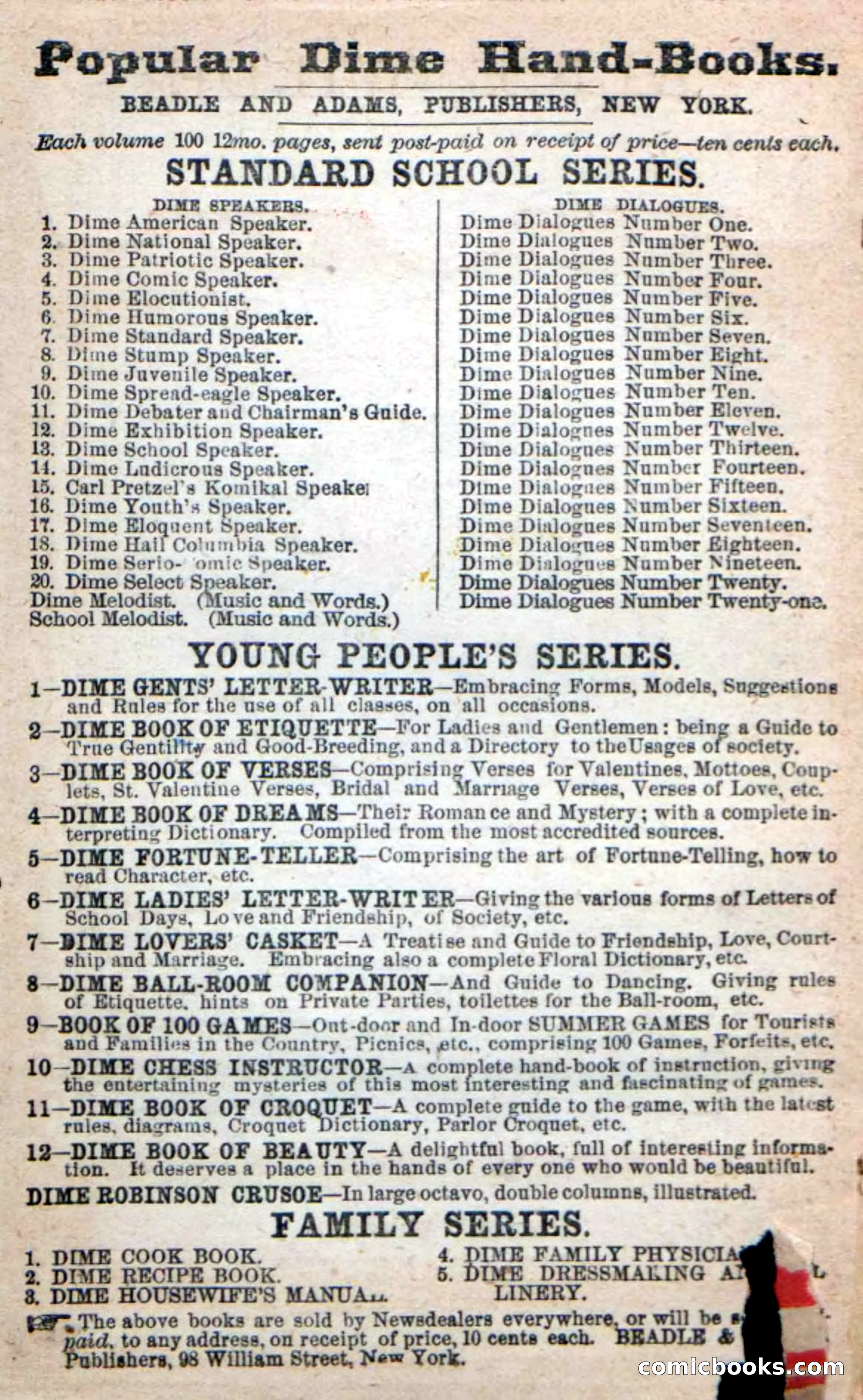 Beadle's New Dime Novels: Alice Wilde — page 2 of 100