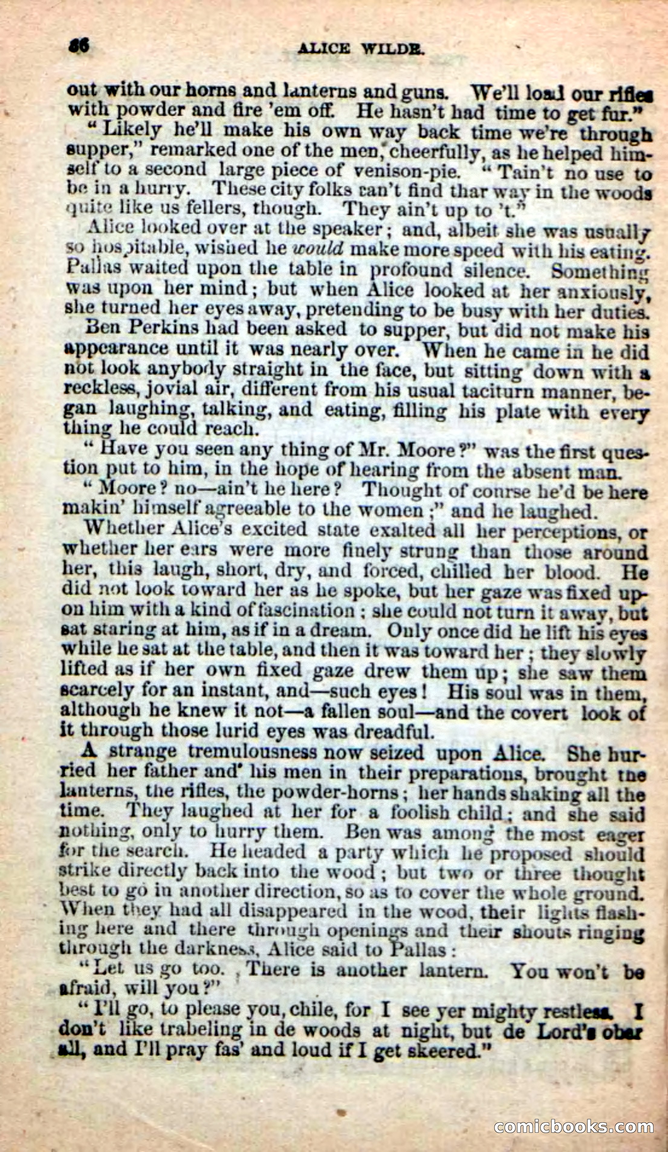 Beadle's New Dime Novels: Alice Wilde — page 32 of 100