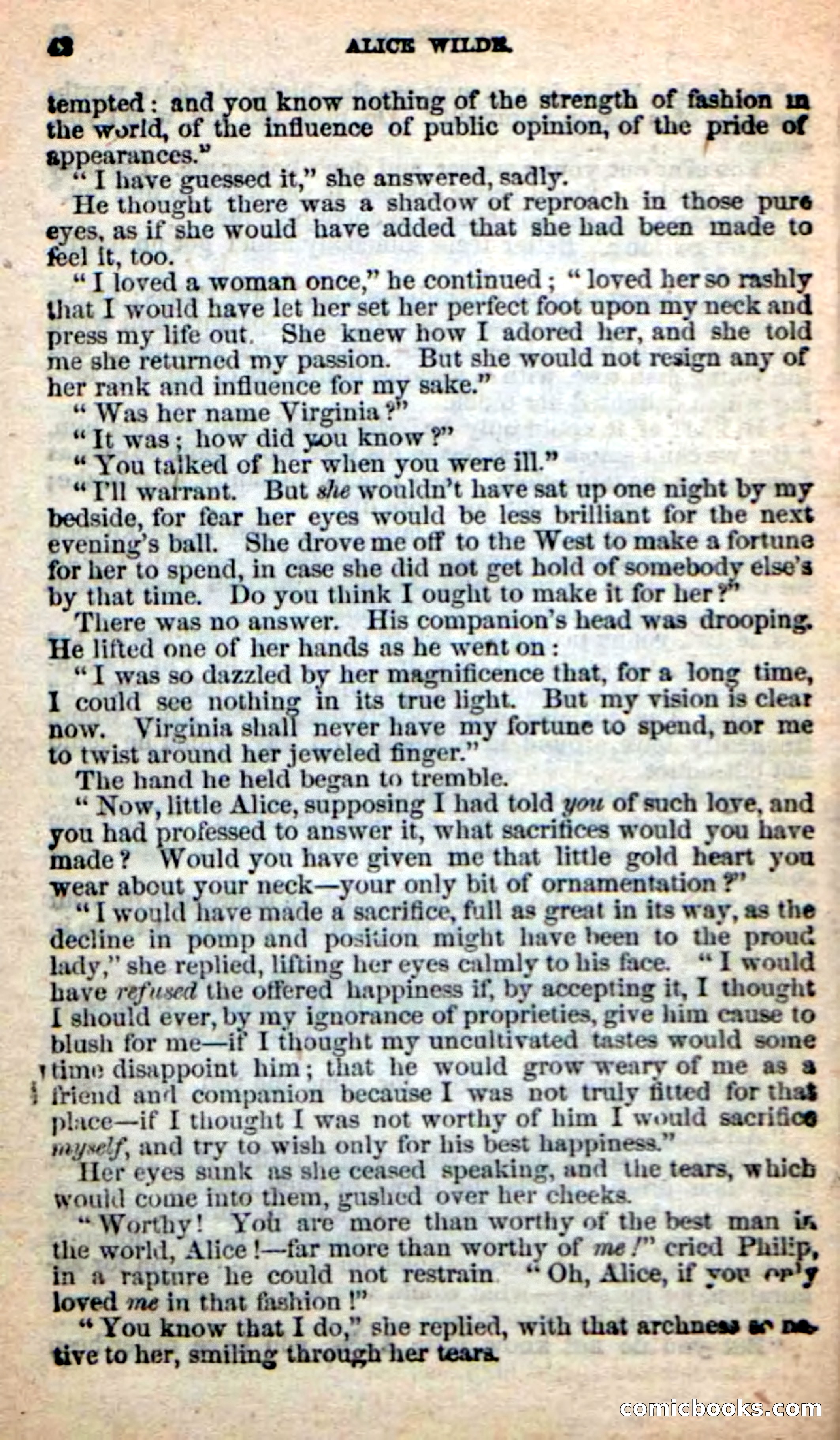 Beadle's New Dime Novels: Alice Wilde — page 38 of 100