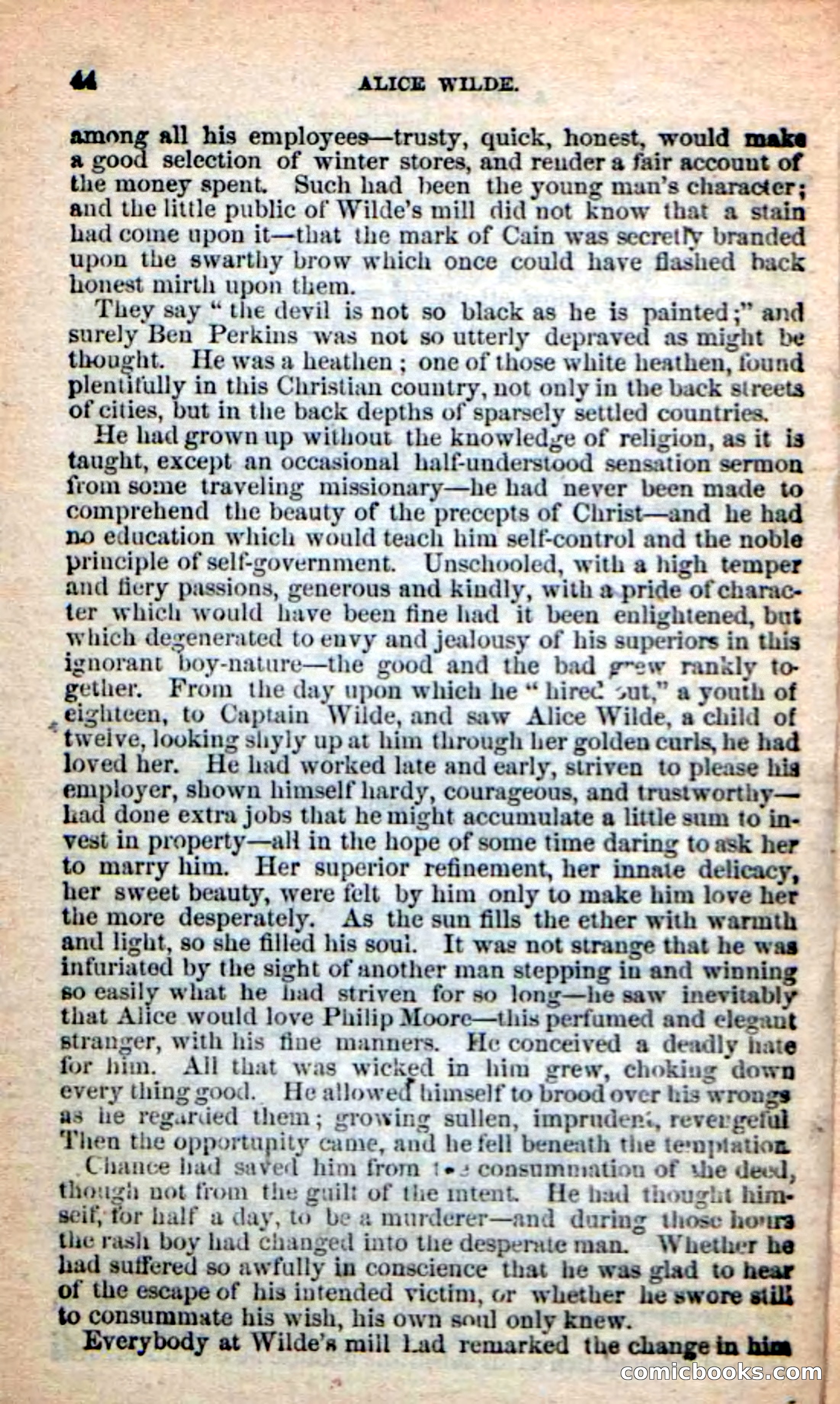 Beadle's New Dime Novels: Alice Wilde — page 40 of 100