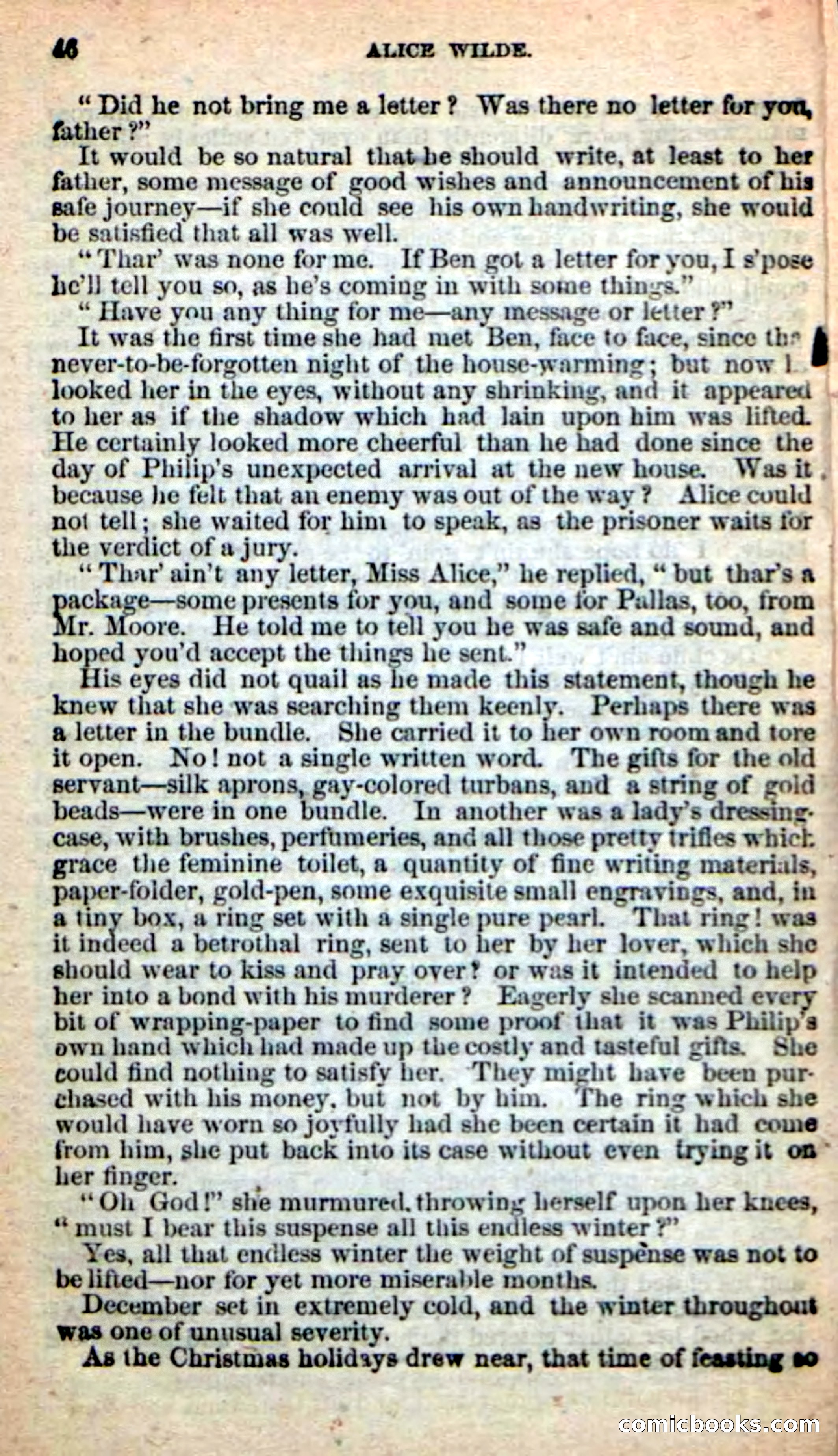 Beadle's New Dime Novels: Alice Wilde — page 42 of 100