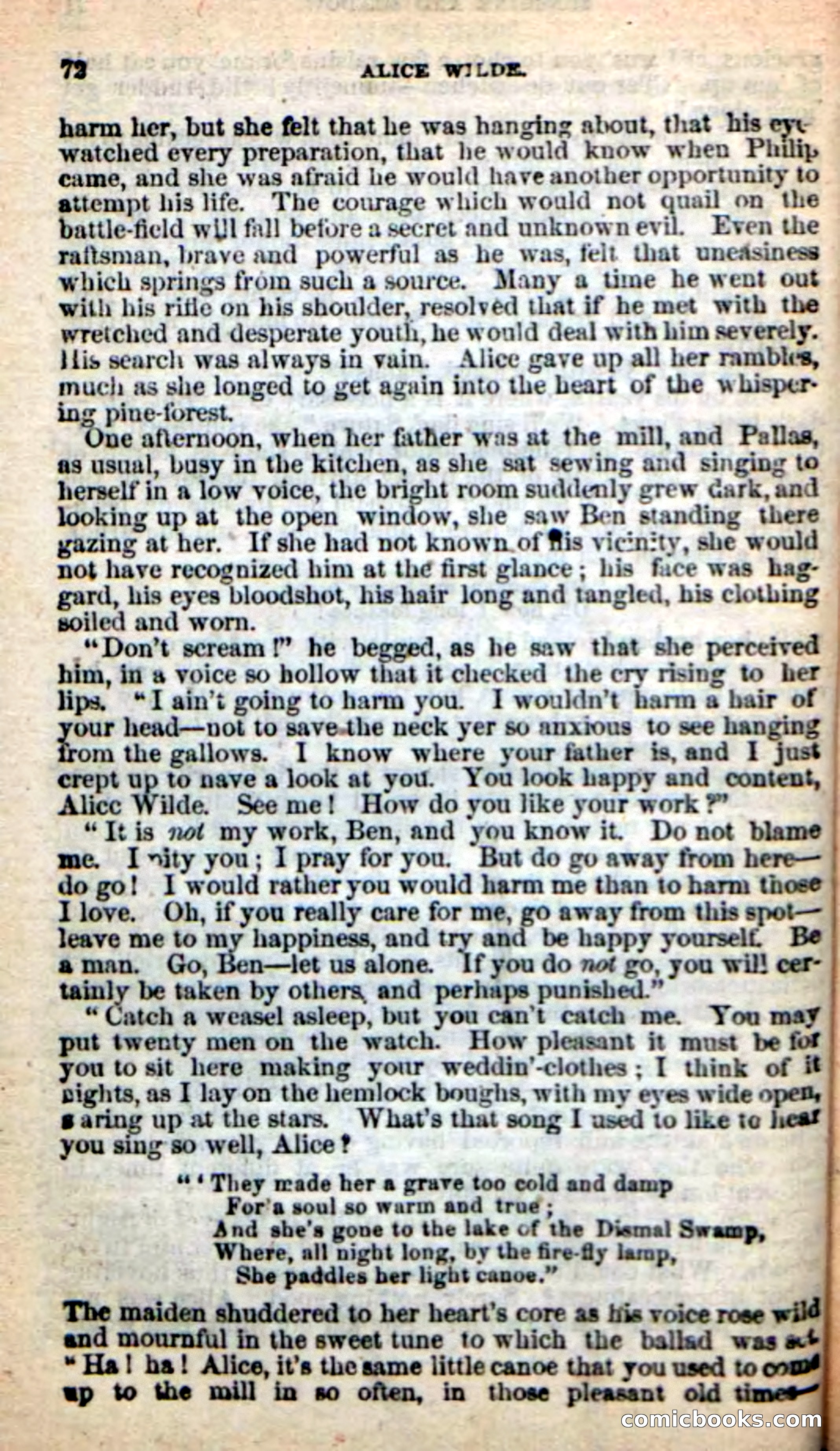 Beadle's New Dime Novels: Alice Wilde — page 68 of 100