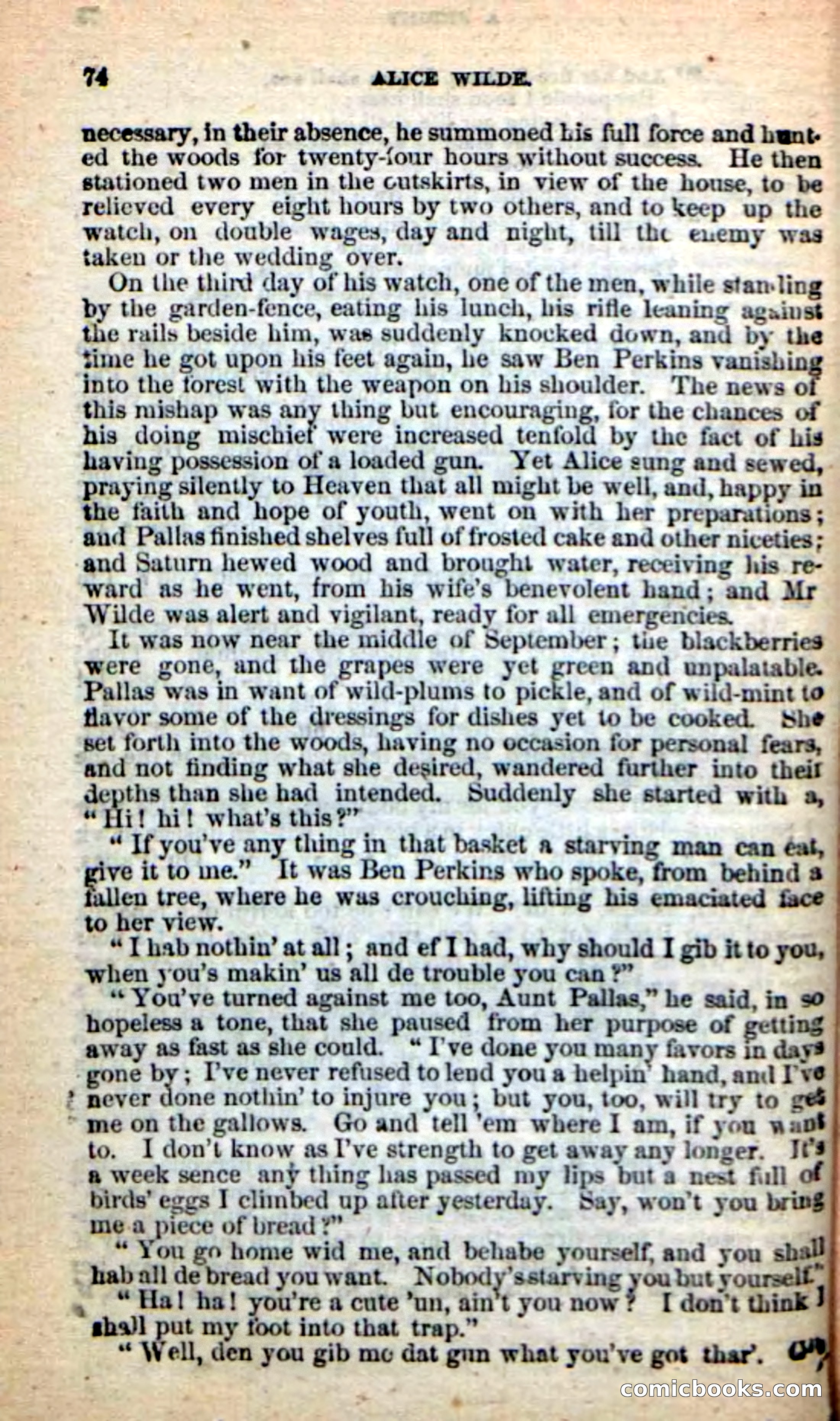 Beadle's New Dime Novels: Alice Wilde — page 70 of 100