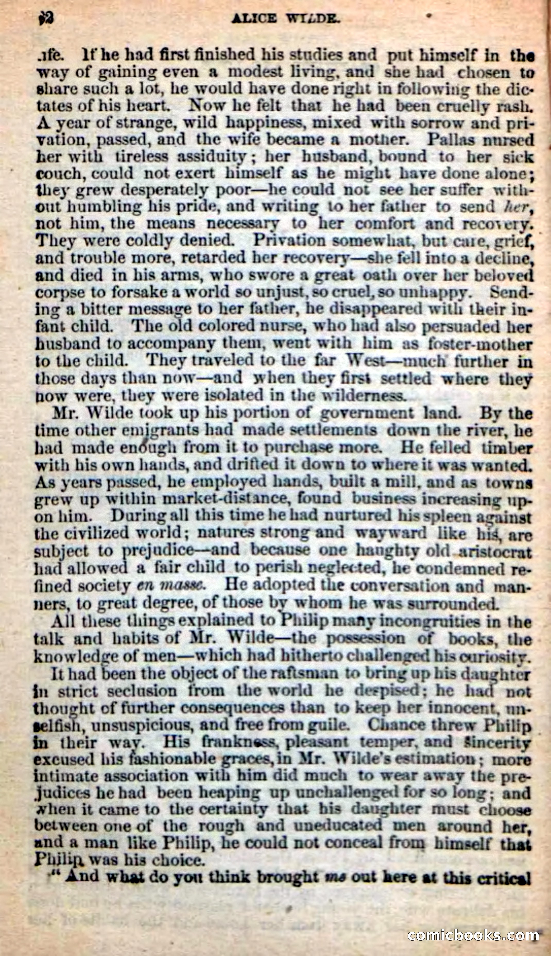 Beadle's New Dime Novels: Alice Wilde — page 78 of 100