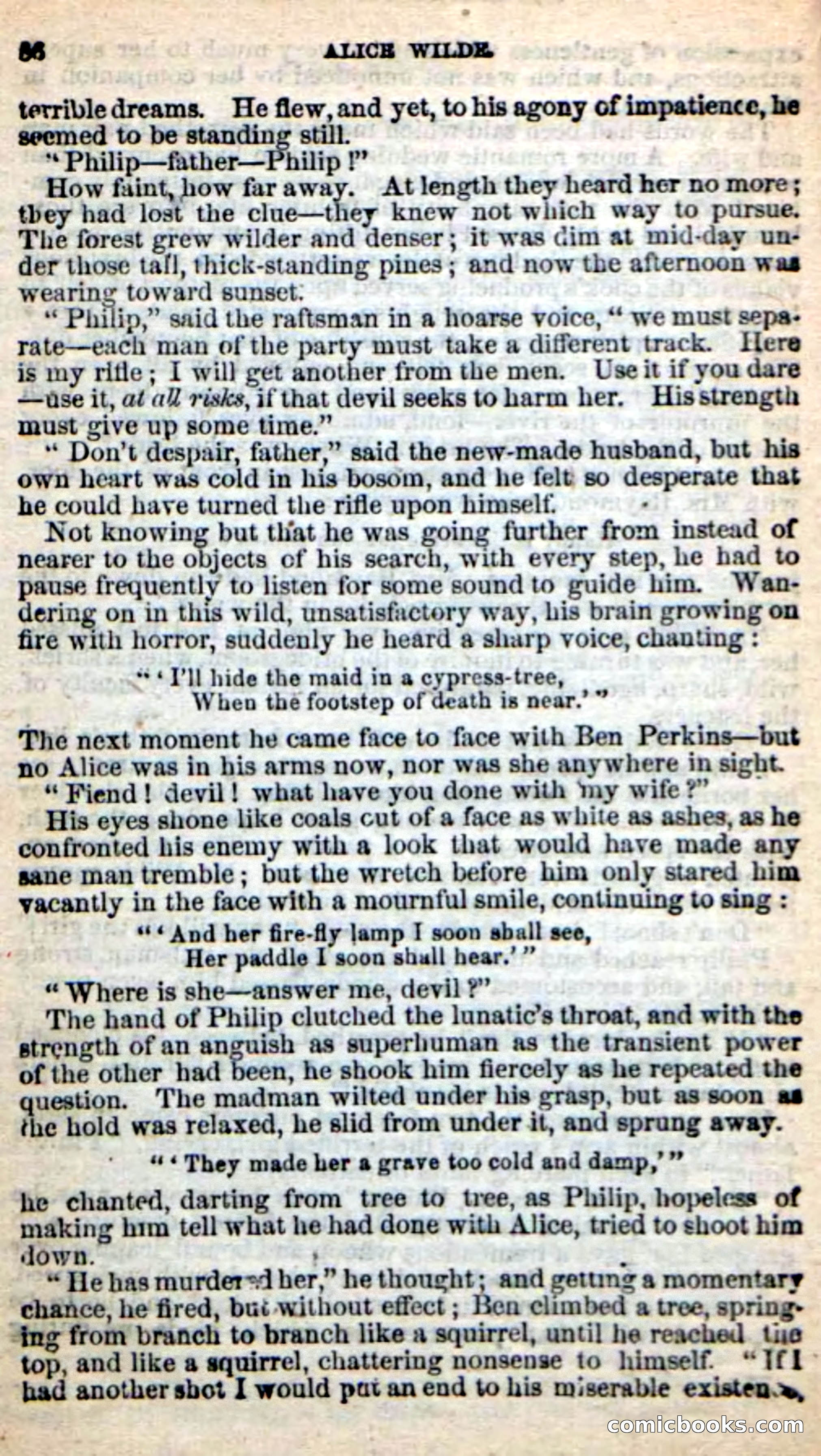 Beadle's New Dime Novels: Alice Wilde — page 82 of 100