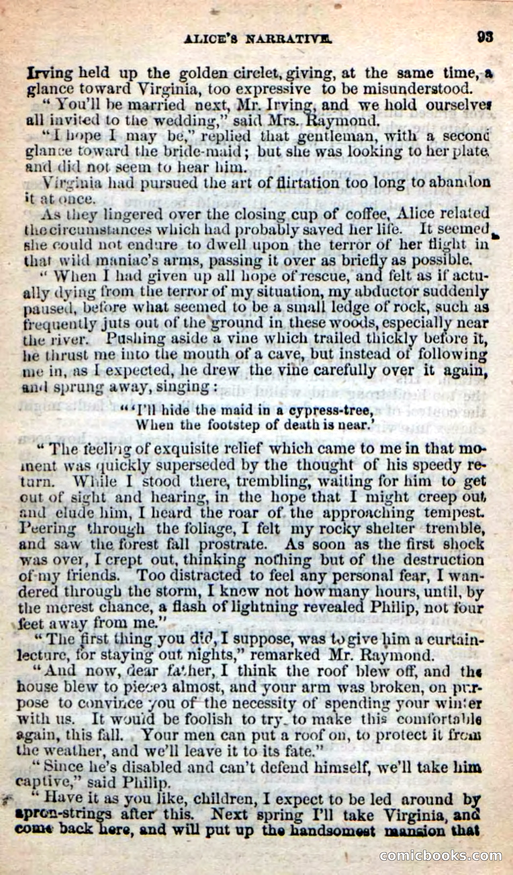Beadle's New Dime Novels: Alice Wilde — page 89 of 100