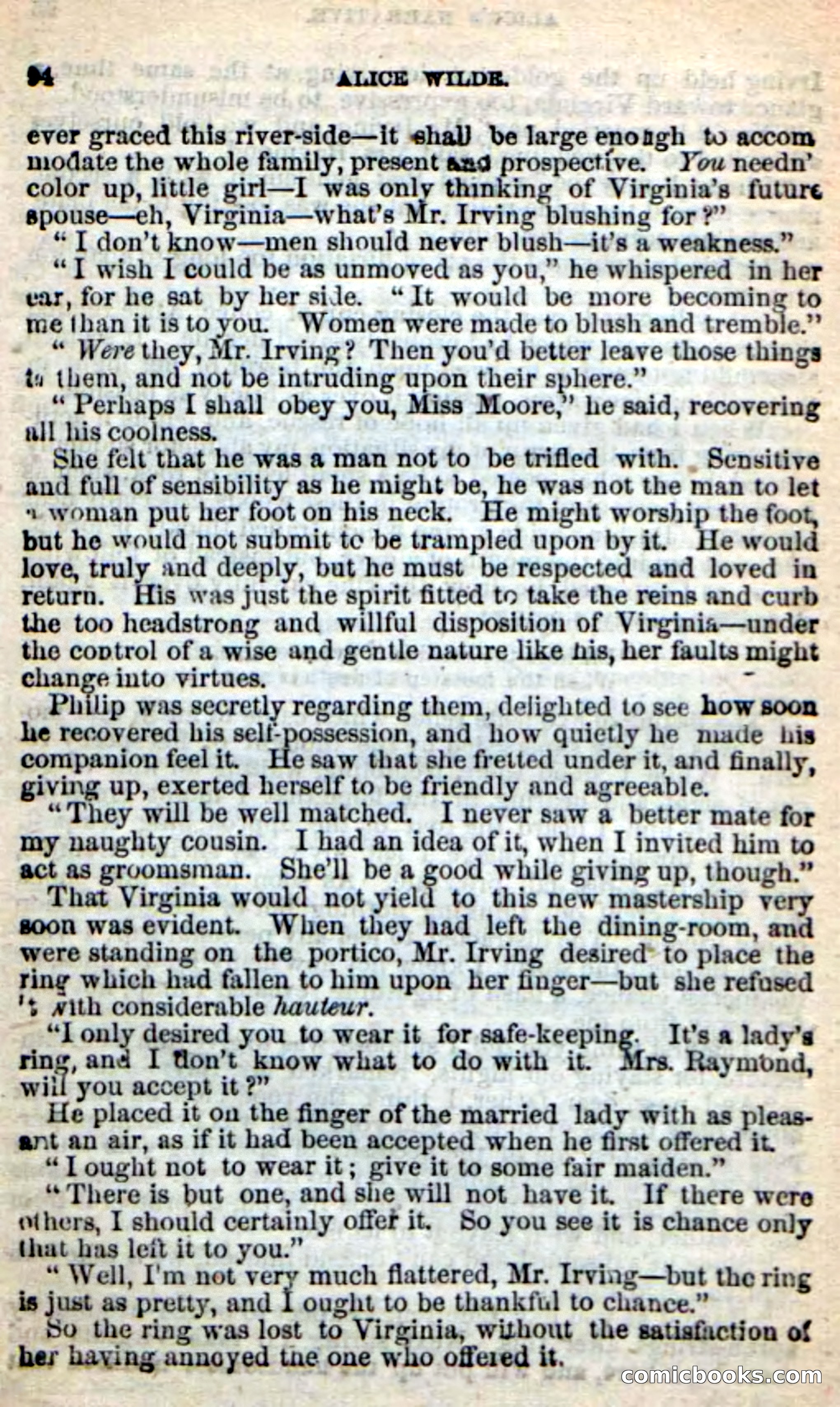 Beadle's New Dime Novels: Alice Wilde — page 90 of 100