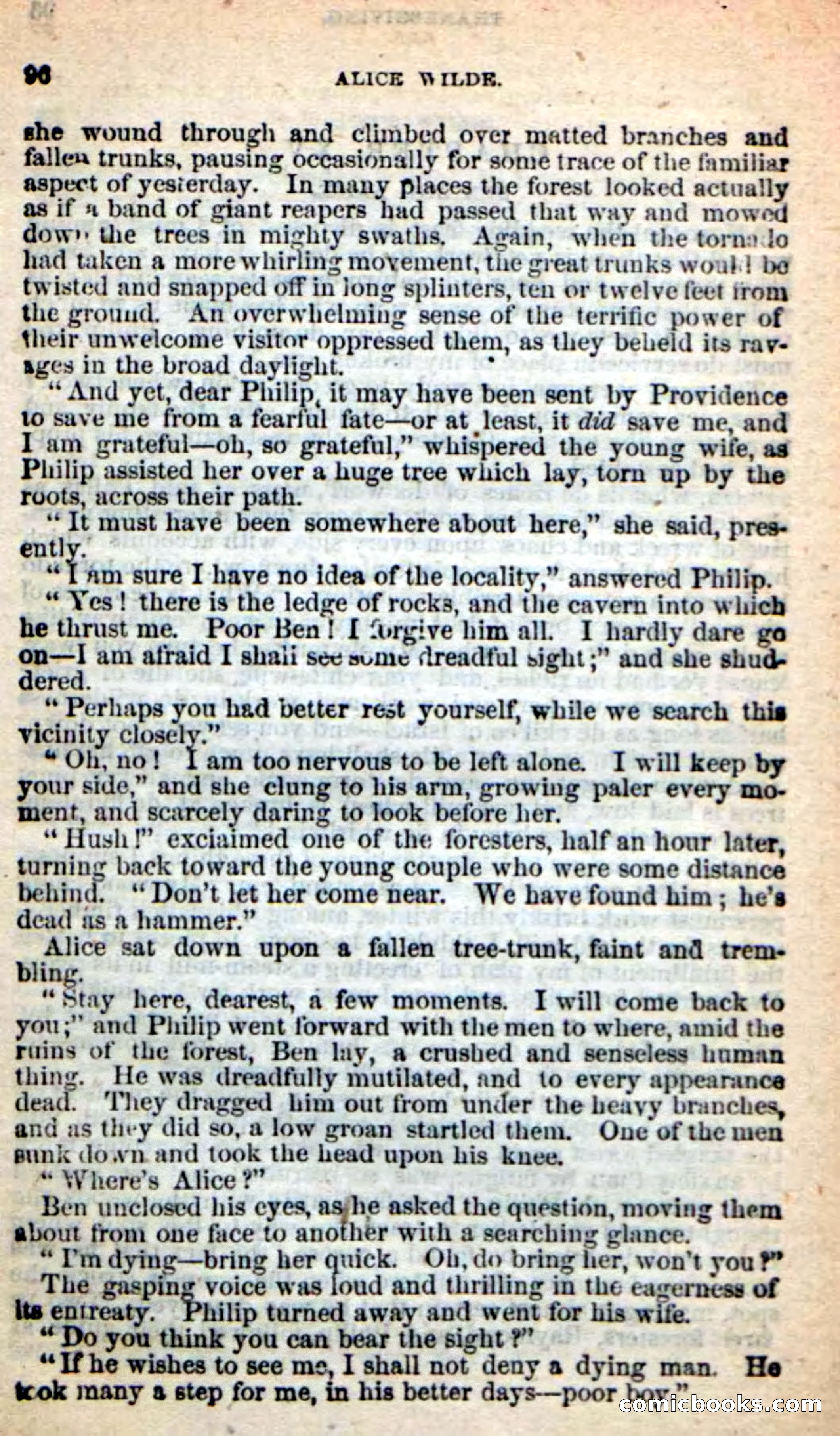 Beadle's New Dime Novels: Alice Wilde — page 92 of 100