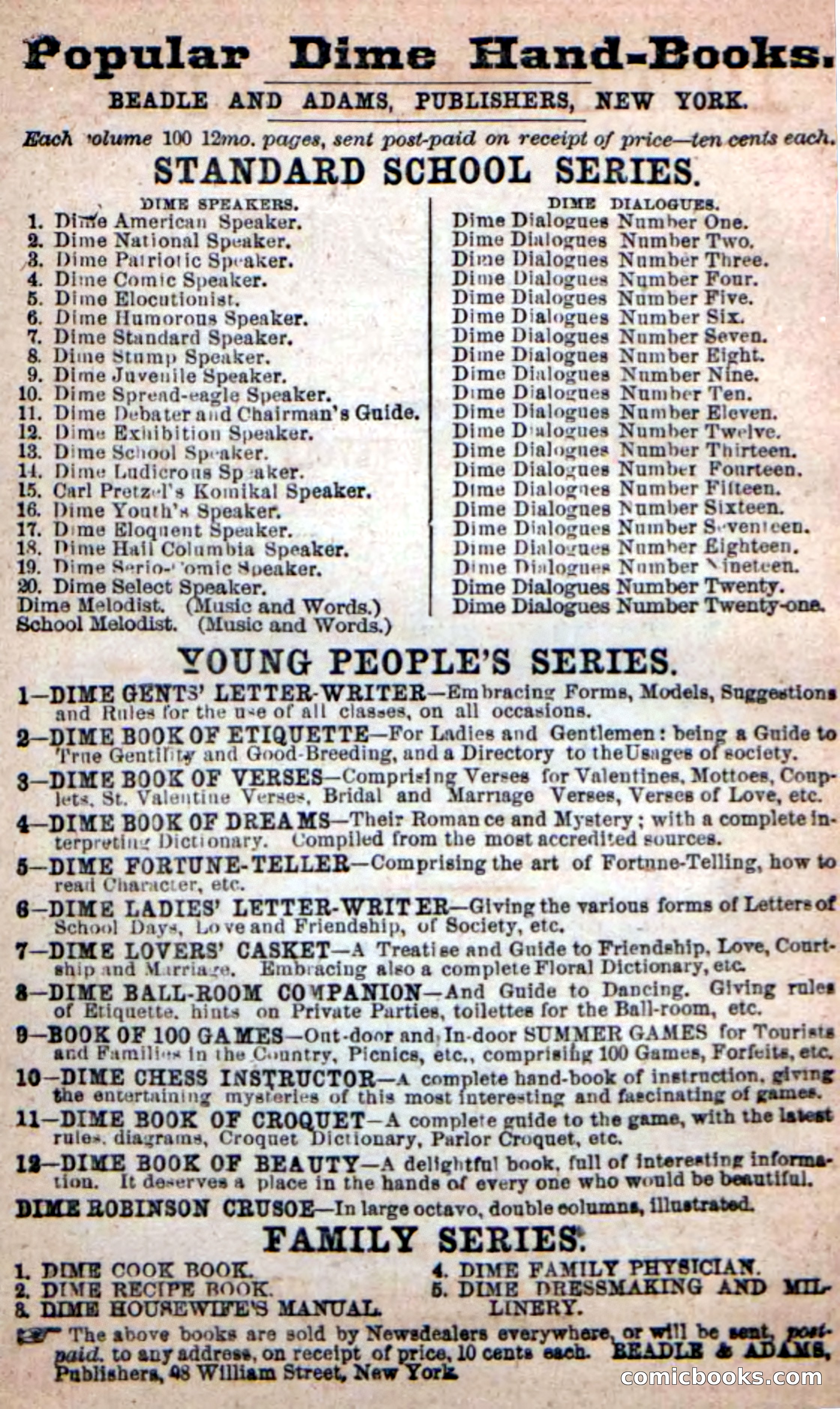 Beadle's New Dime Novels — page 2 of 116
