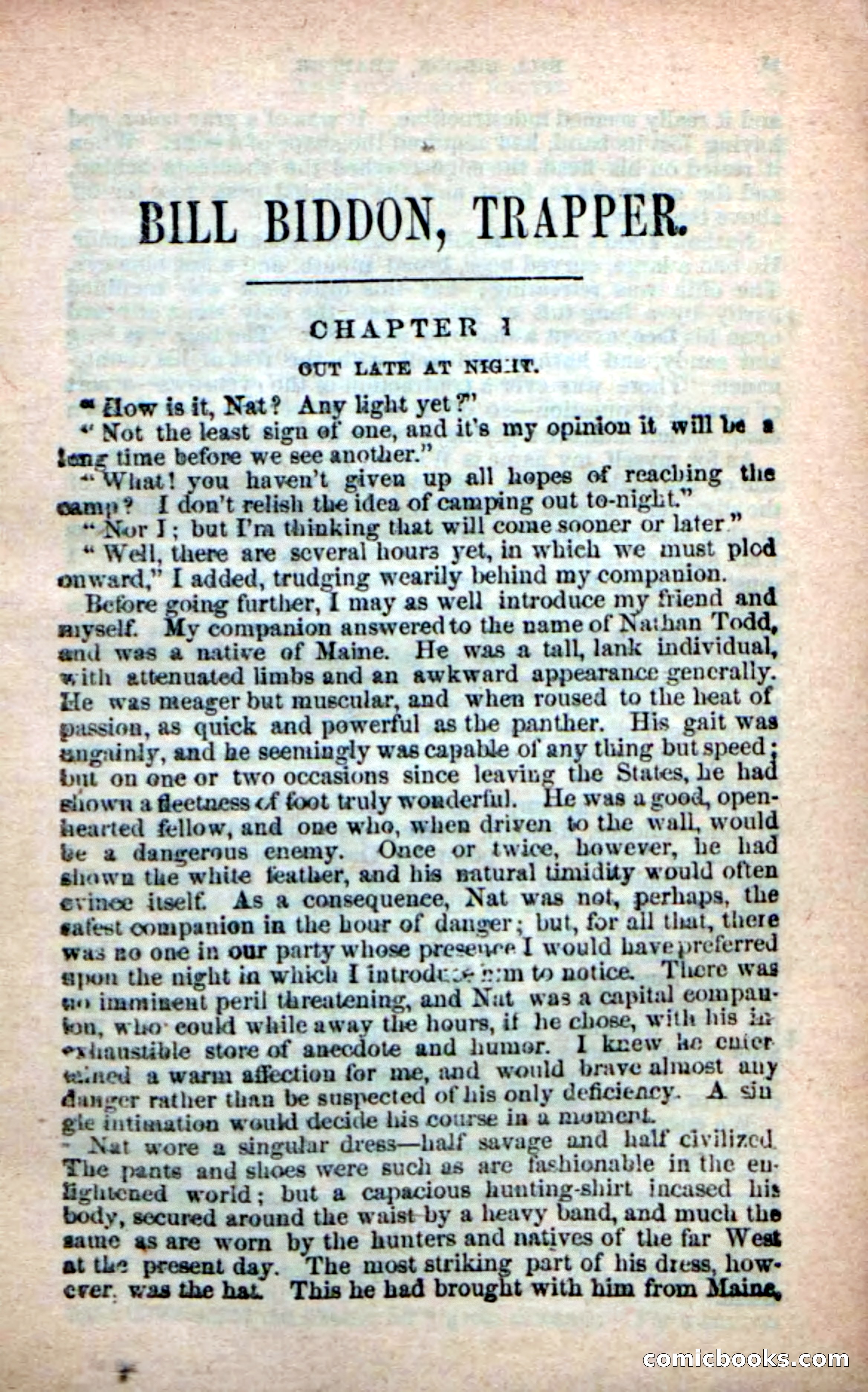 Beadle's New Dime Novels: Bill Biddon, Trapper — page 5 of 100