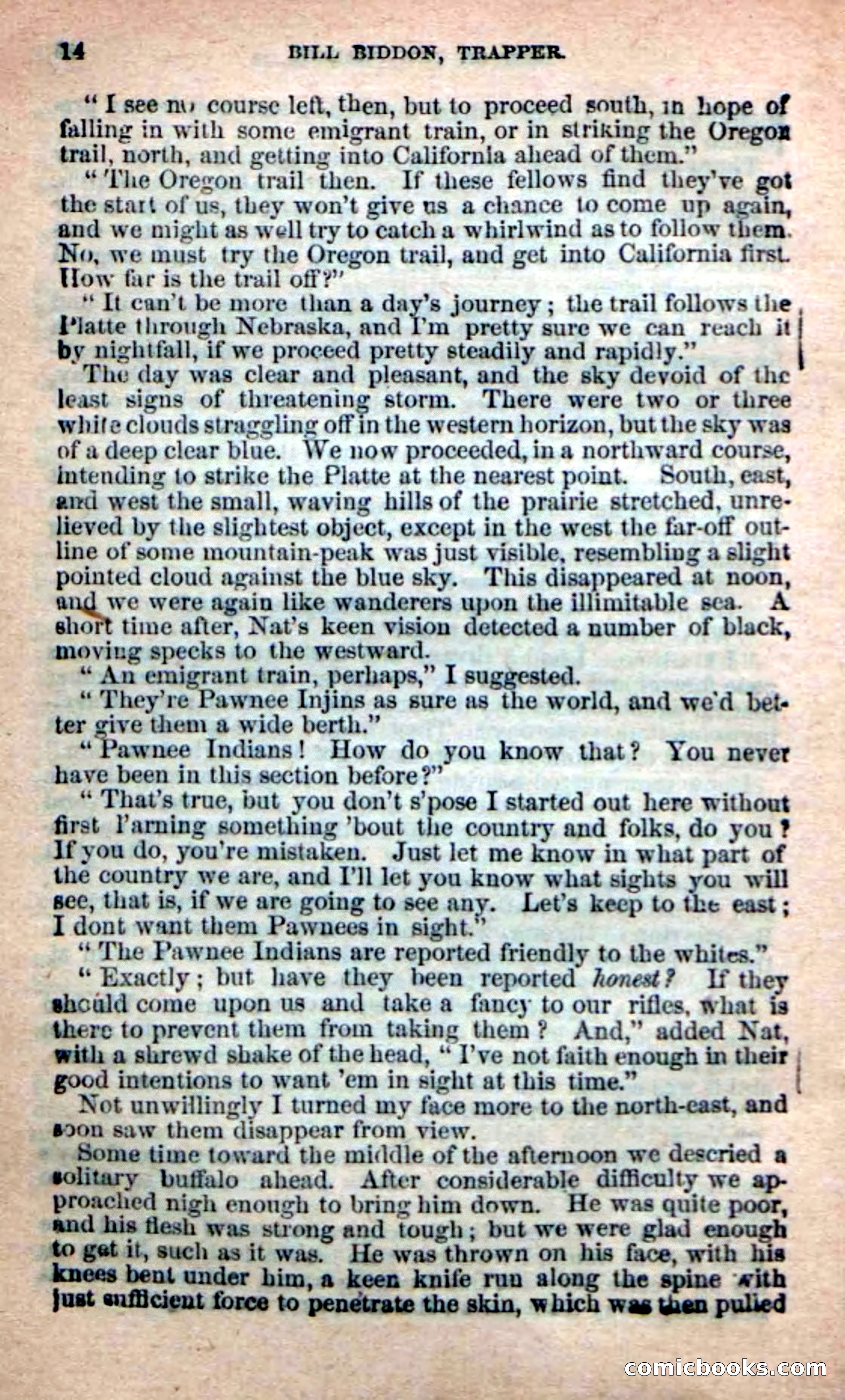 Beadle's New Dime Novels: Bill Biddon, Trapper — page 10 of 100