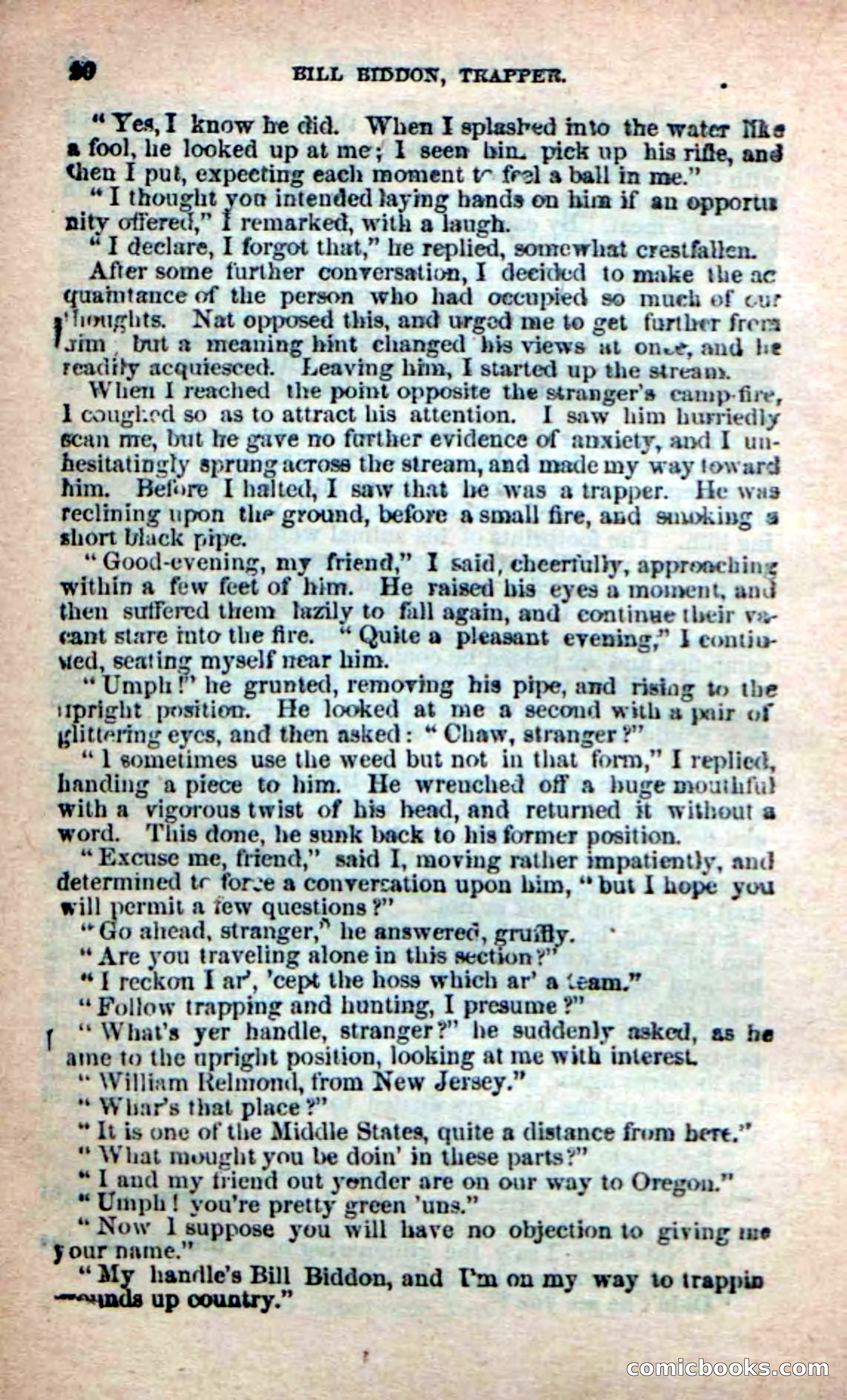 Beadle's New Dime Novels: Bill Biddon, Trapper — page 16 of 100