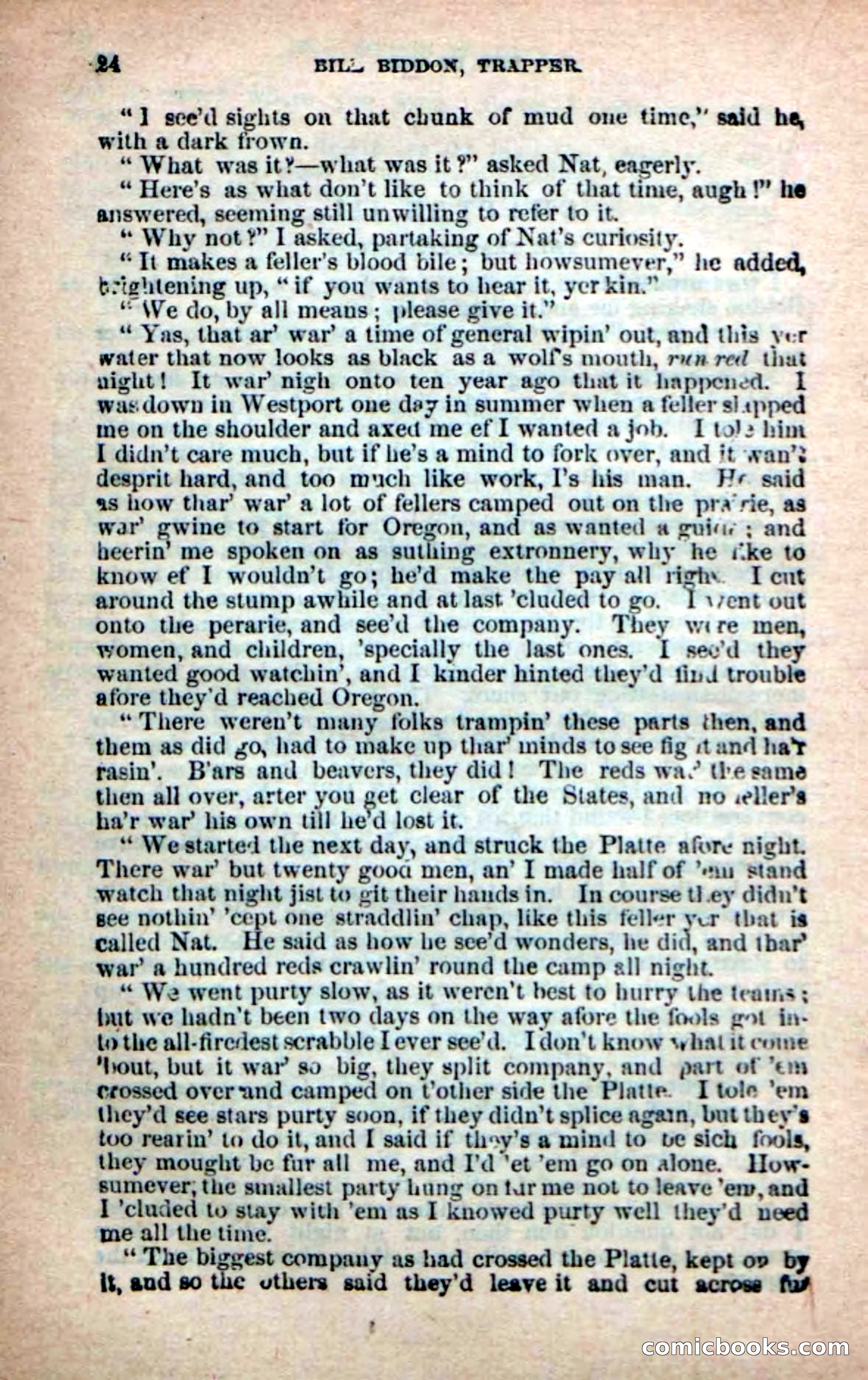 Beadle's New Dime Novels: Bill Biddon, Trapper — page 20 of 100
