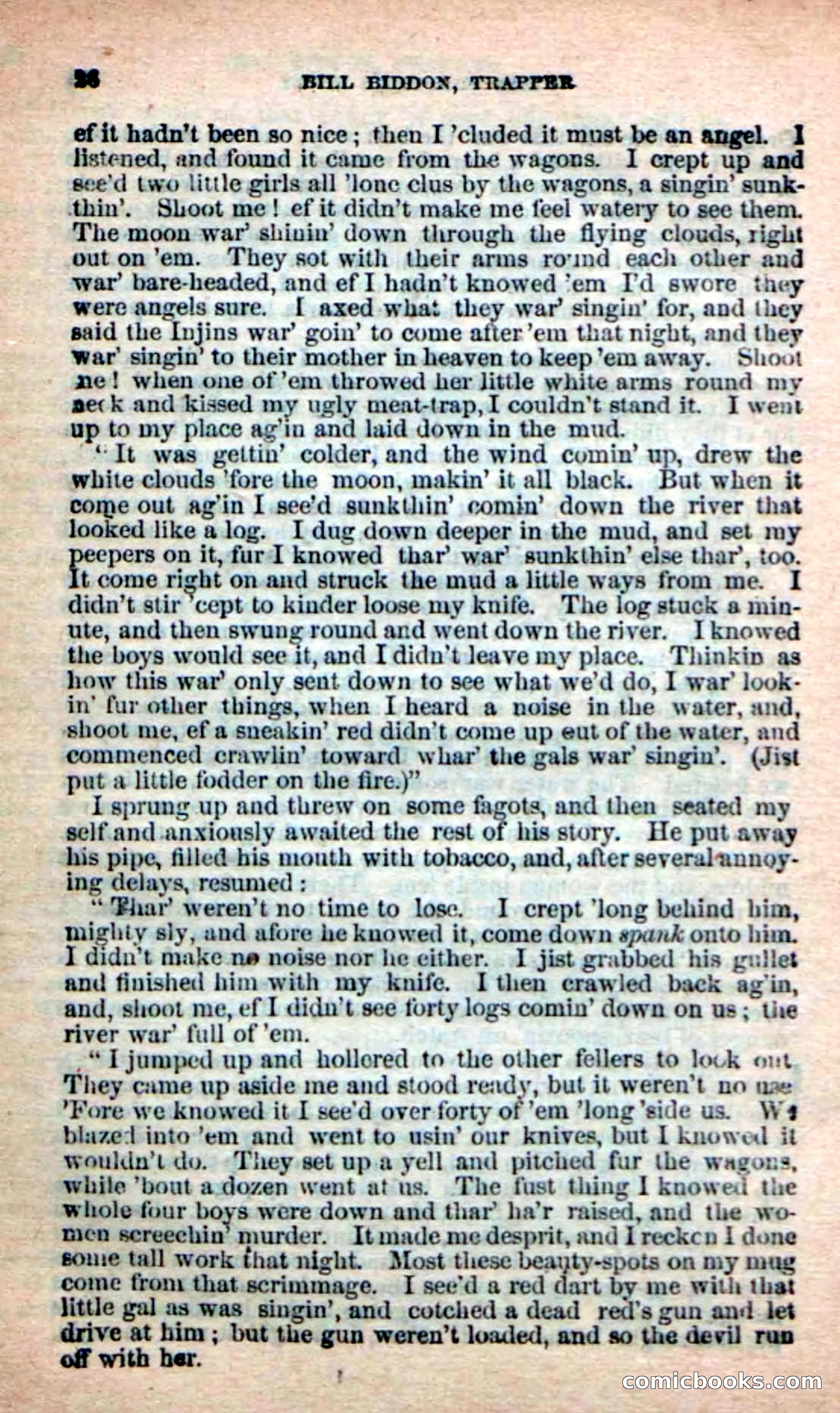 Beadle's New Dime Novels: Bill Biddon, Trapper — page 22 of 100