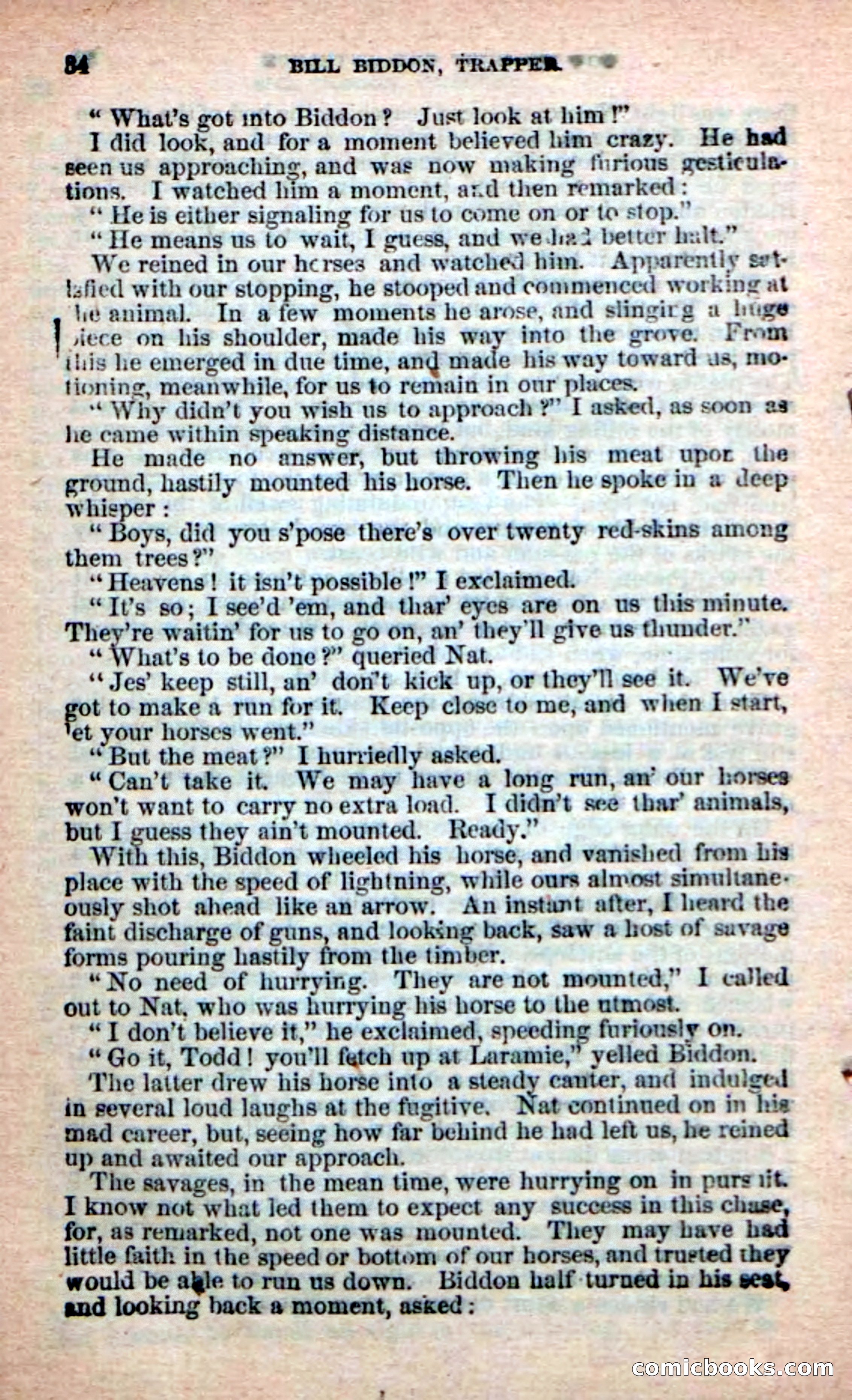 Beadle's New Dime Novels: Bill Biddon, Trapper — page 30 of 100