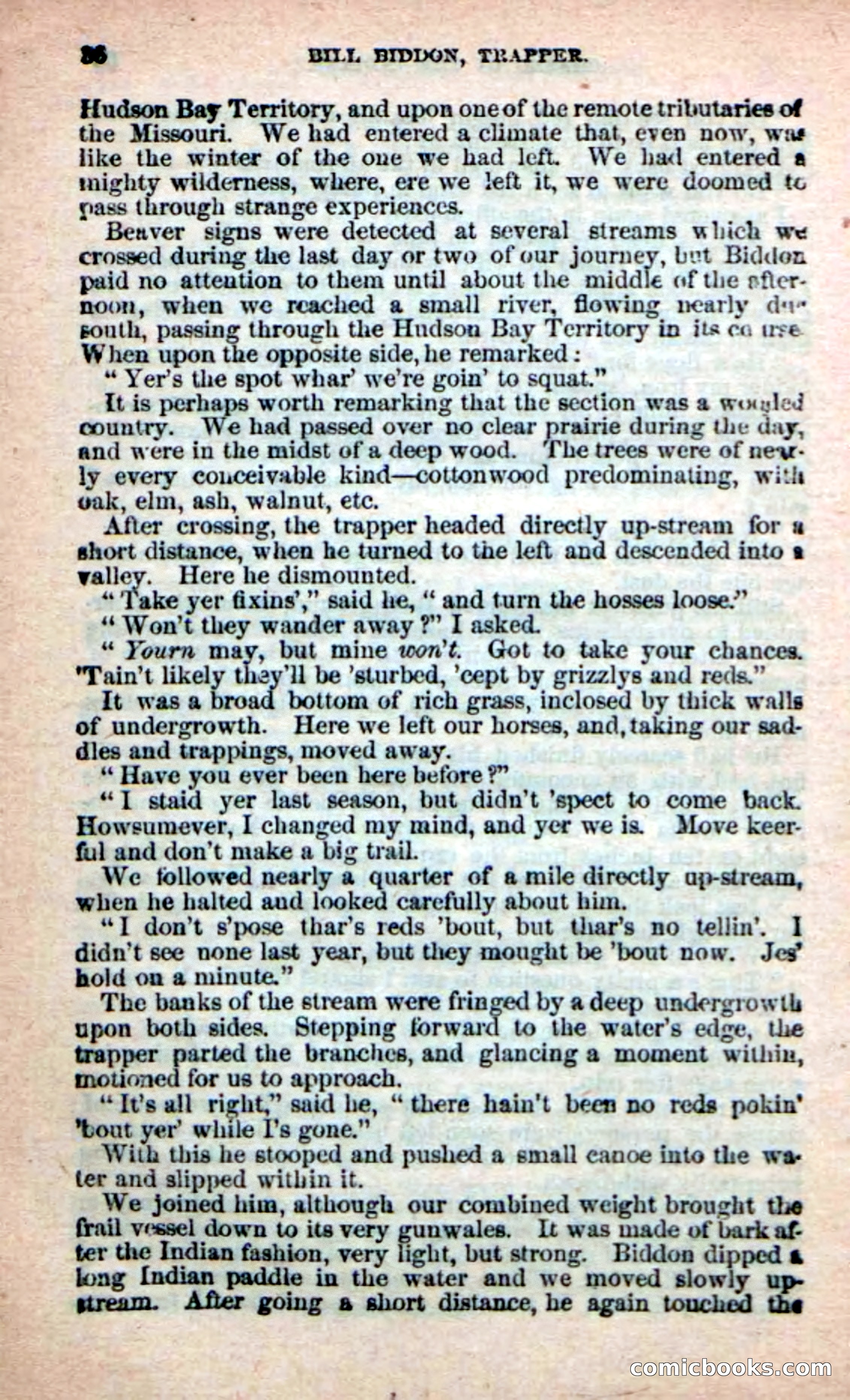 Beadle's New Dime Novels: Bill Biddon, Trapper — page 32 of 100