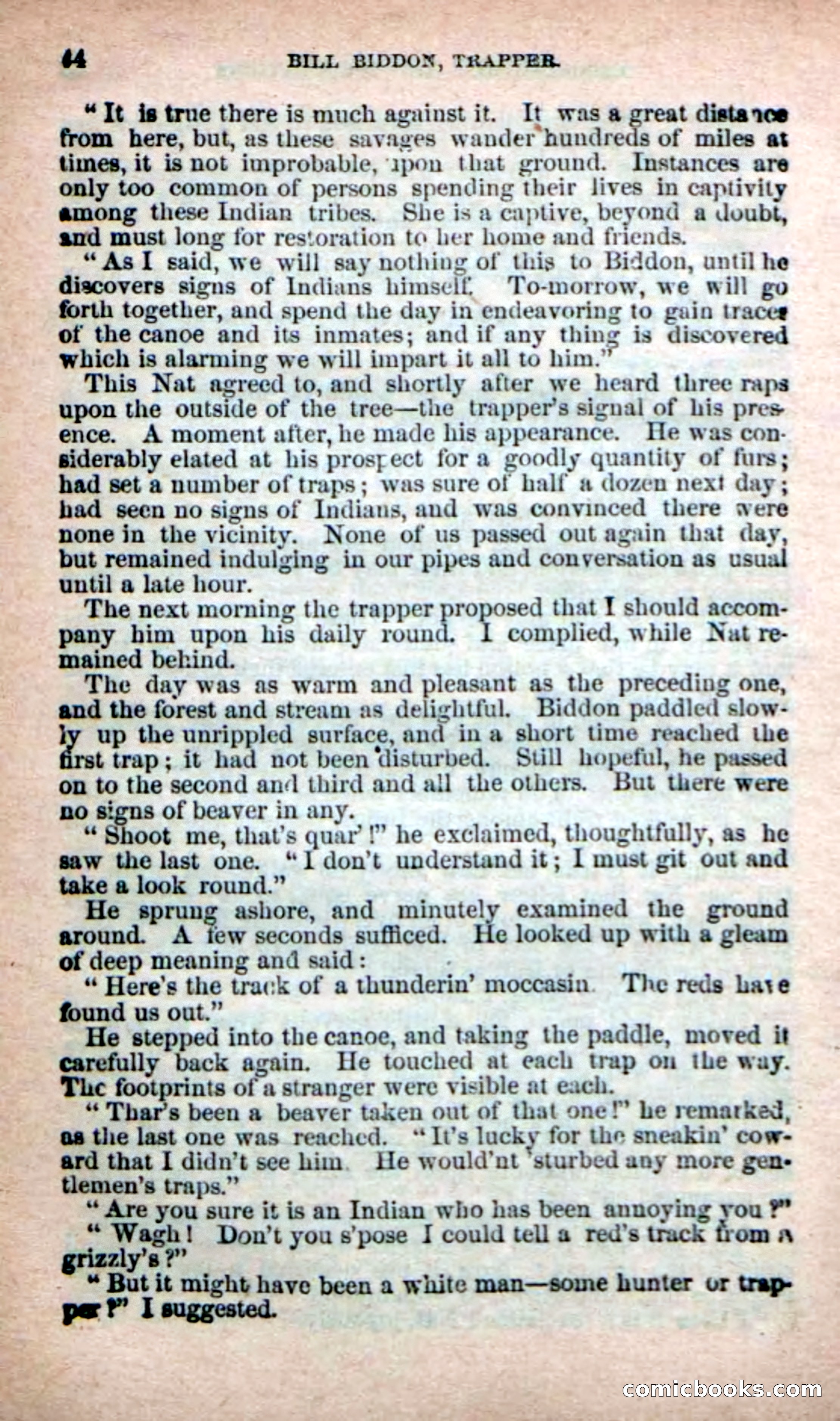 Beadle's New Dime Novels: Bill Biddon, Trapper — page 40 of 100