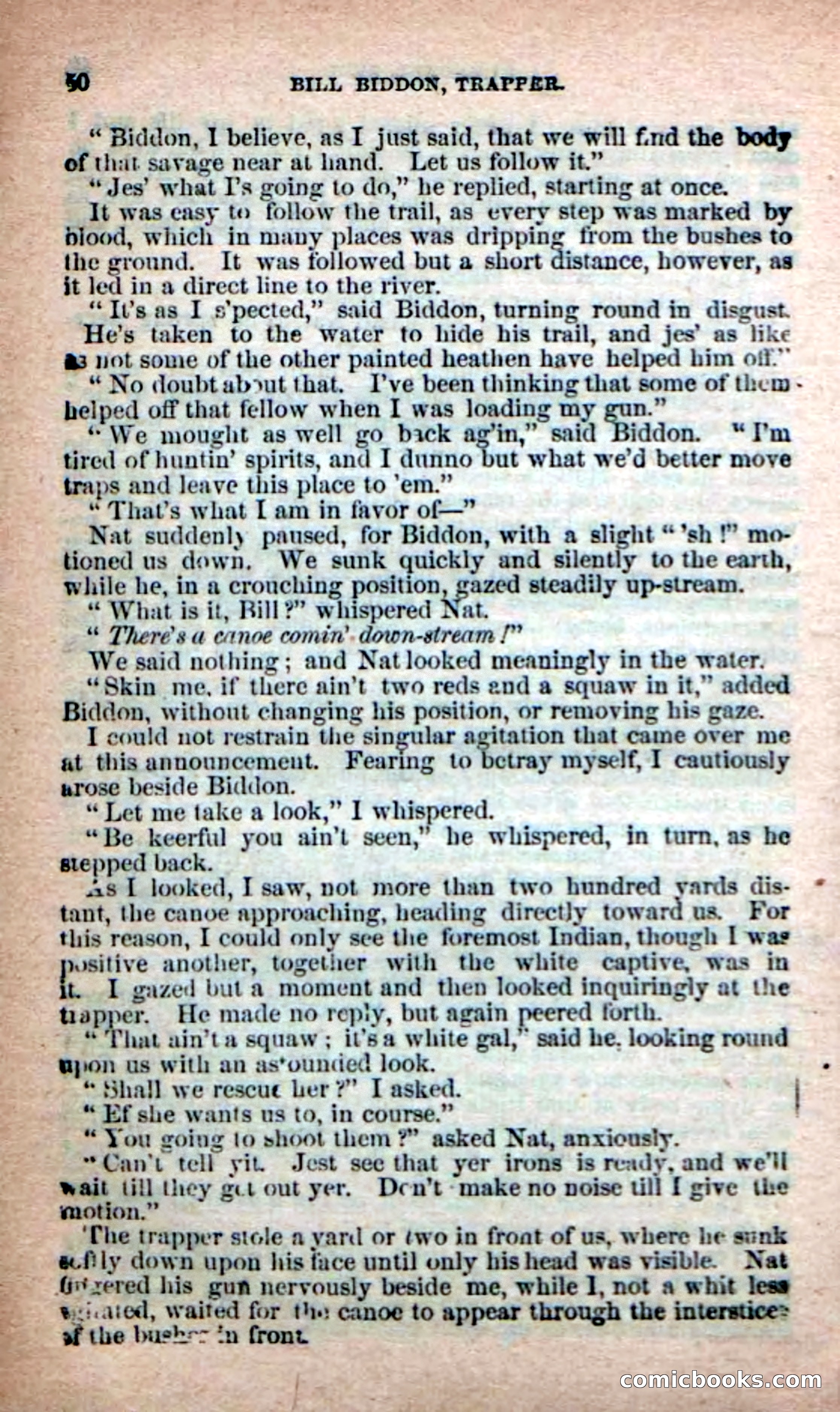 Beadle's New Dime Novels: Bill Biddon, Trapper — page 46 of 100