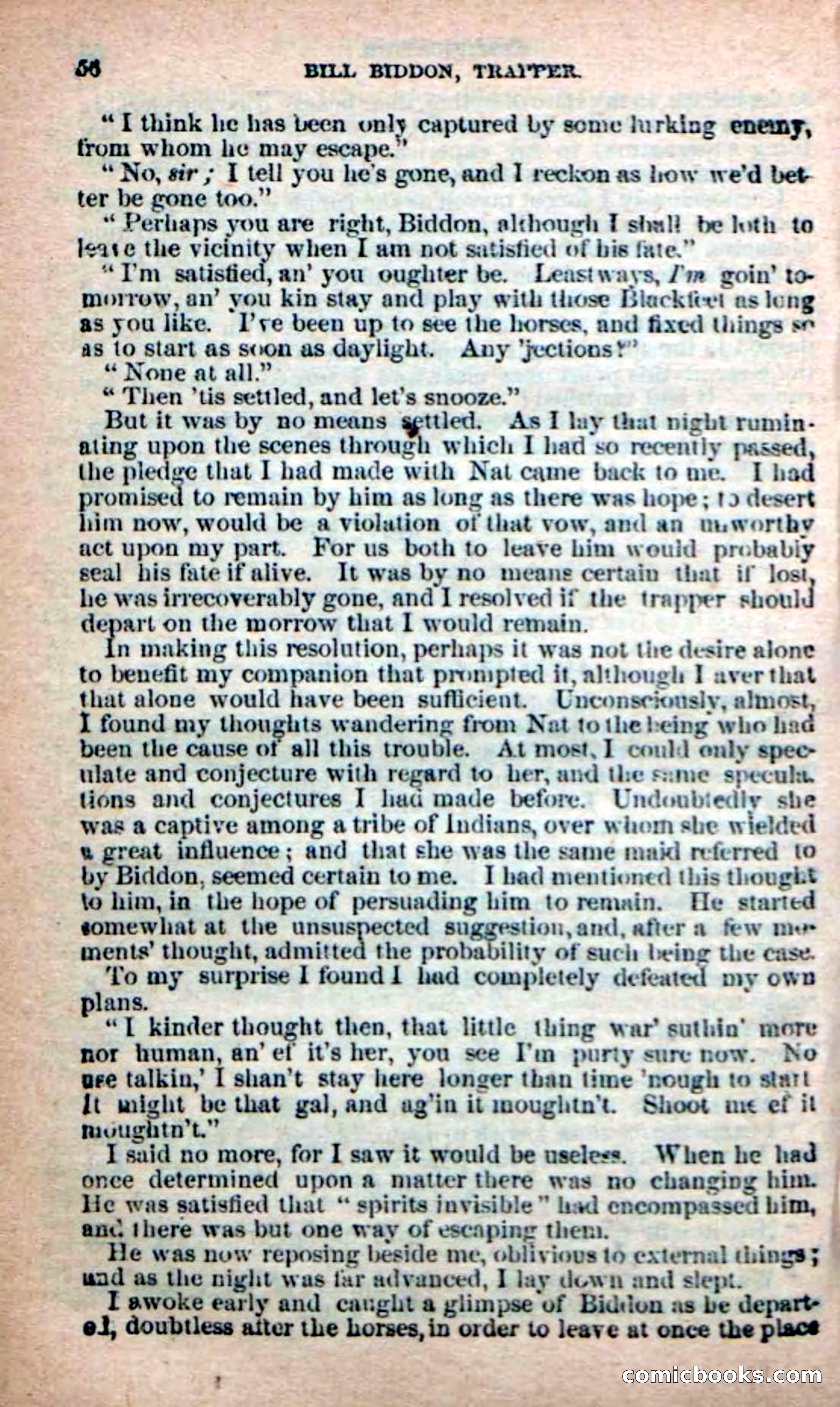 Beadle's New Dime Novels: Bill Biddon, Trapper — page 52 of 100
