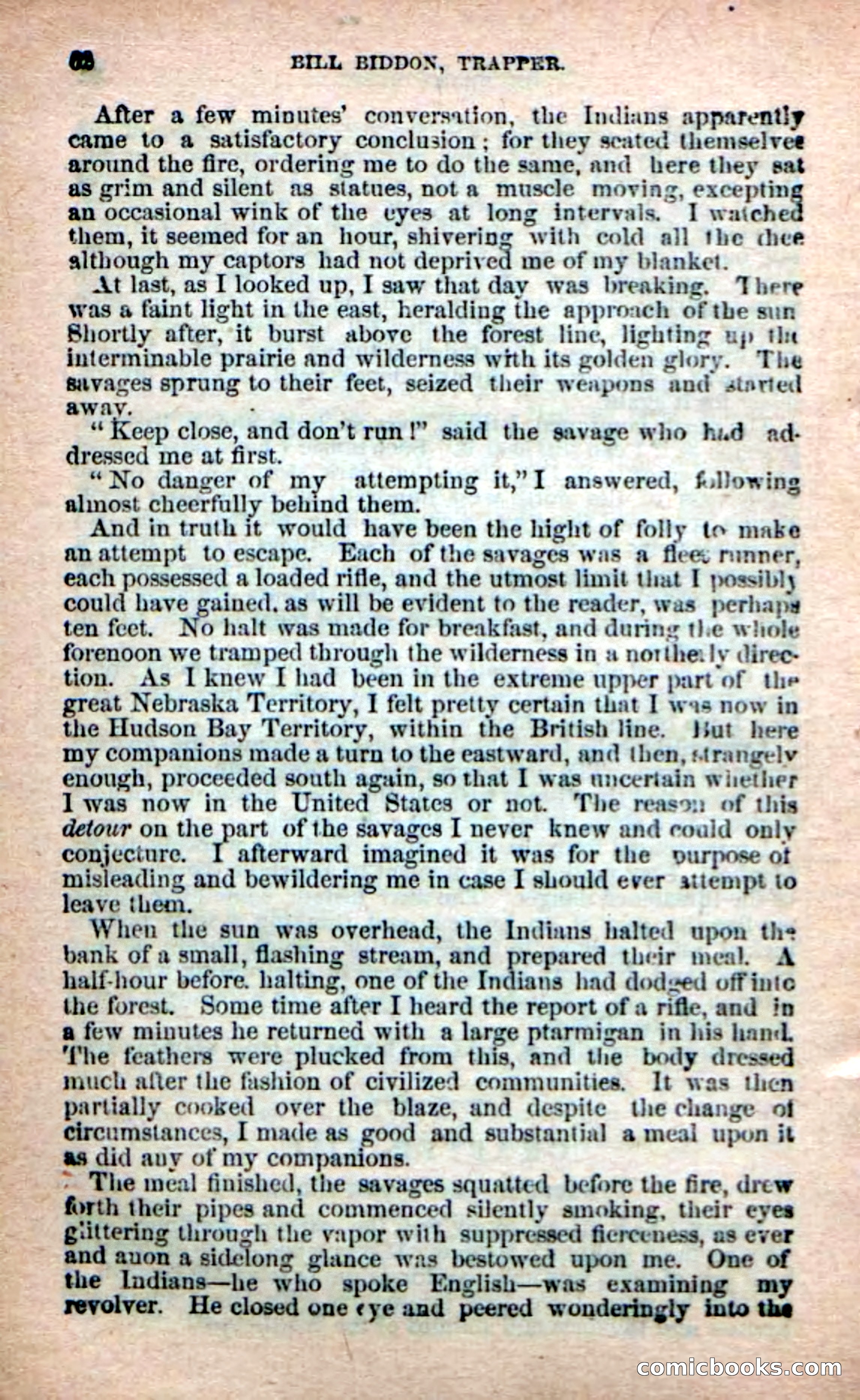 Beadle's New Dime Novels: Bill Biddon, Trapper — page 58 of 100