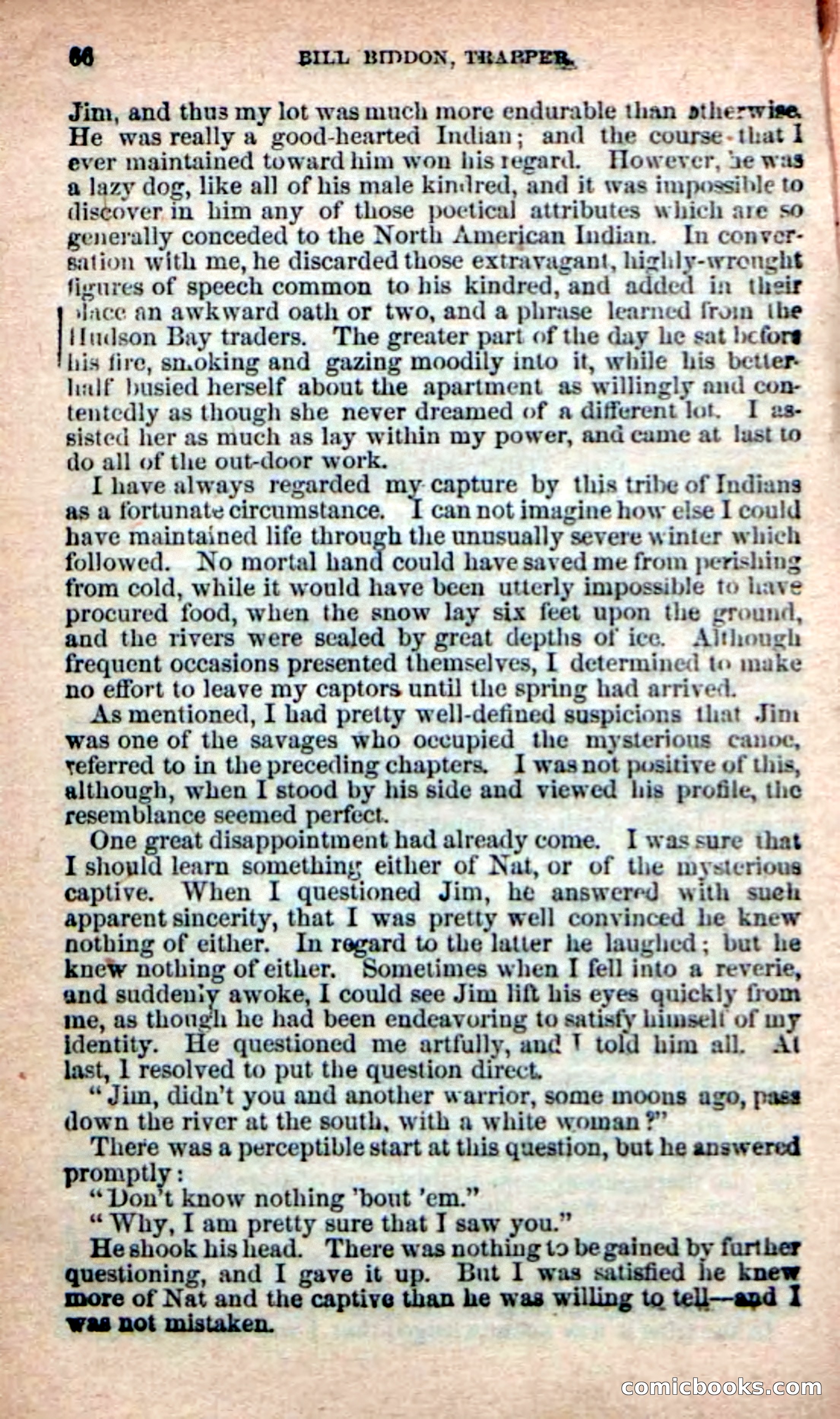 Beadle's New Dime Novels: Bill Biddon, Trapper — page 62 of 100