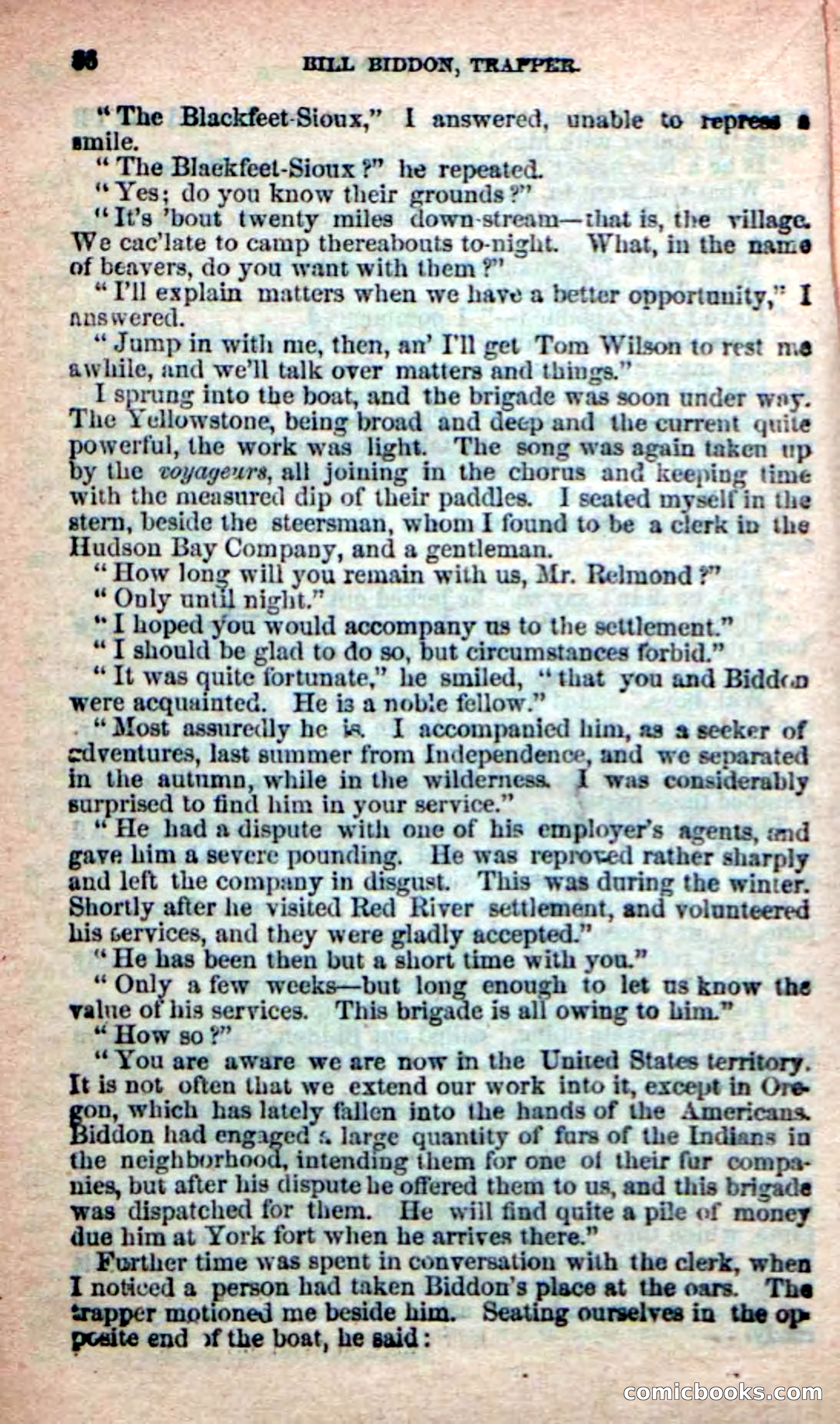 Beadle's New Dime Novels: Bill Biddon, Trapper — page 82 of 100