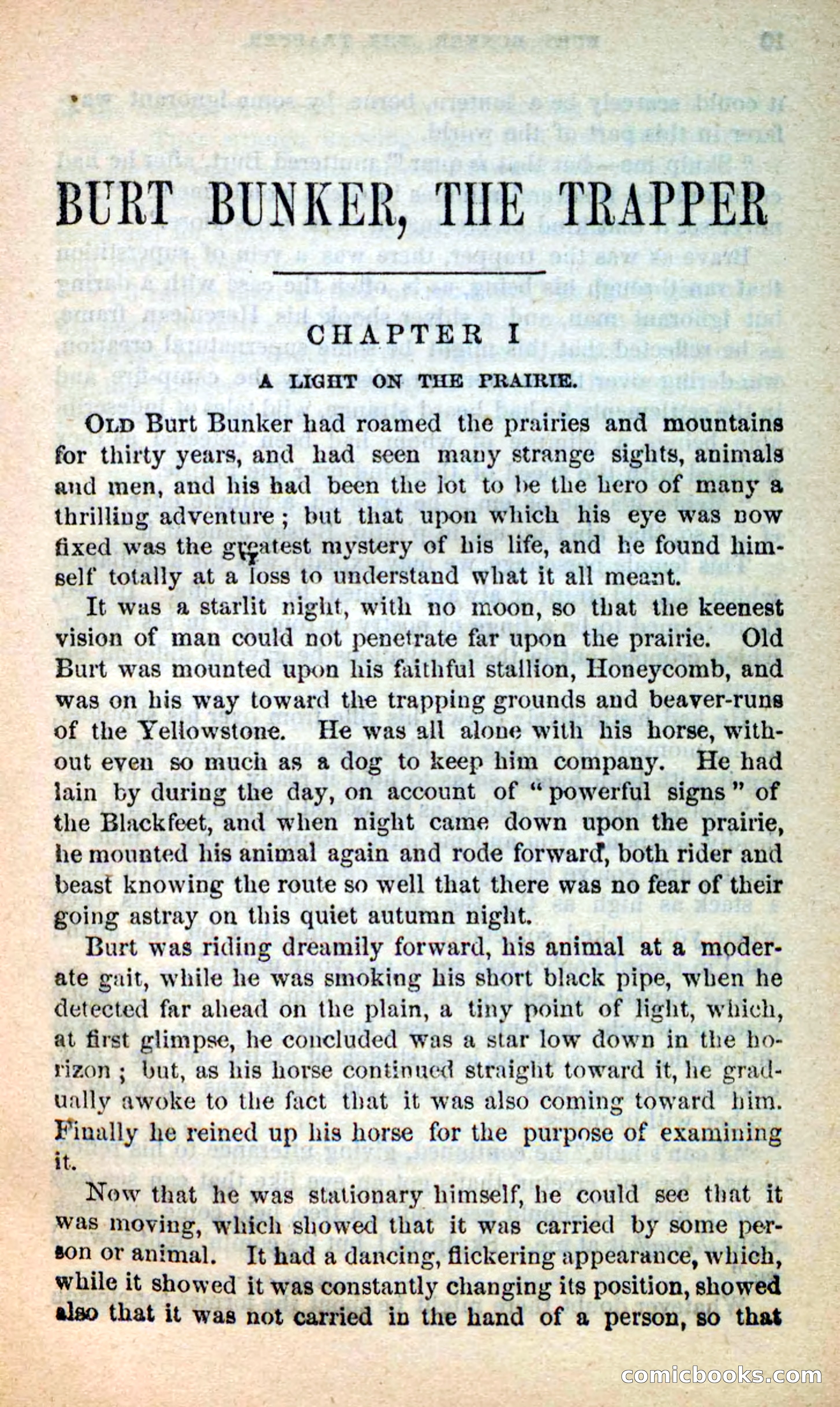Beadle's New Dime Novels: Burt Bunker, the Trapper — page 5 of 100