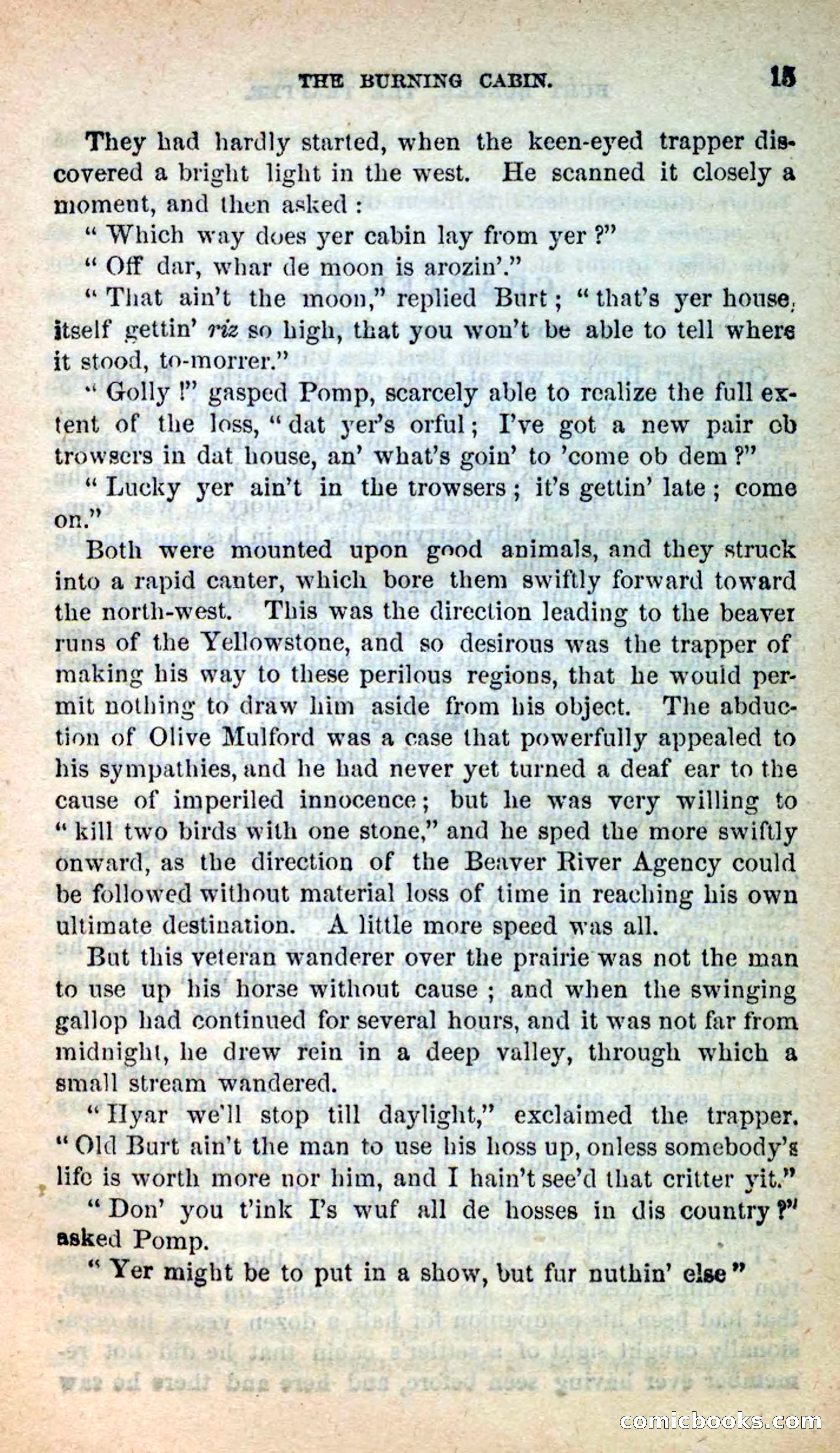 Beadle's New Dime Novels: Burt Bunker, the Trapper — page 11 of 100