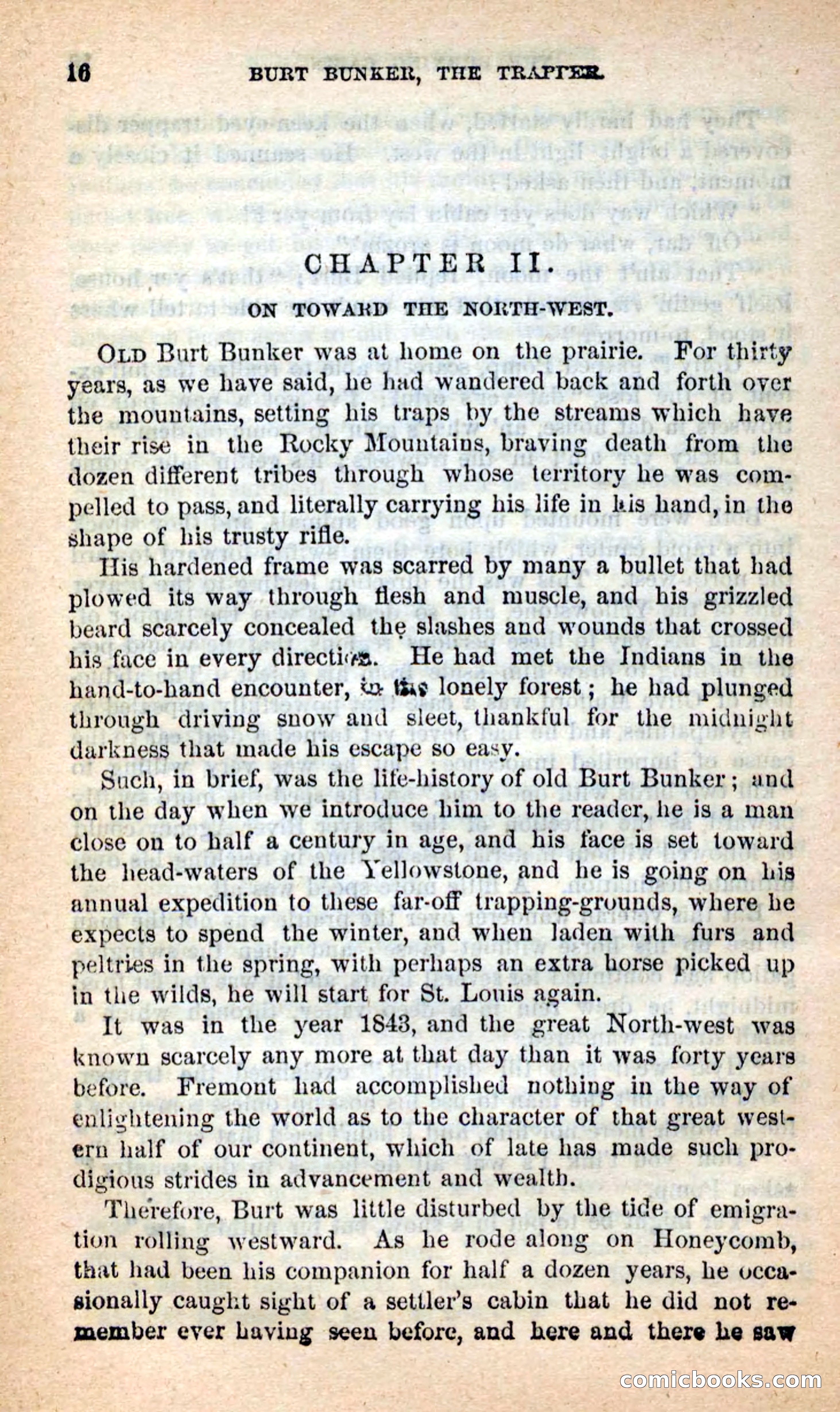 Beadle's New Dime Novels: Burt Bunker, the Trapper — page 12 of 100