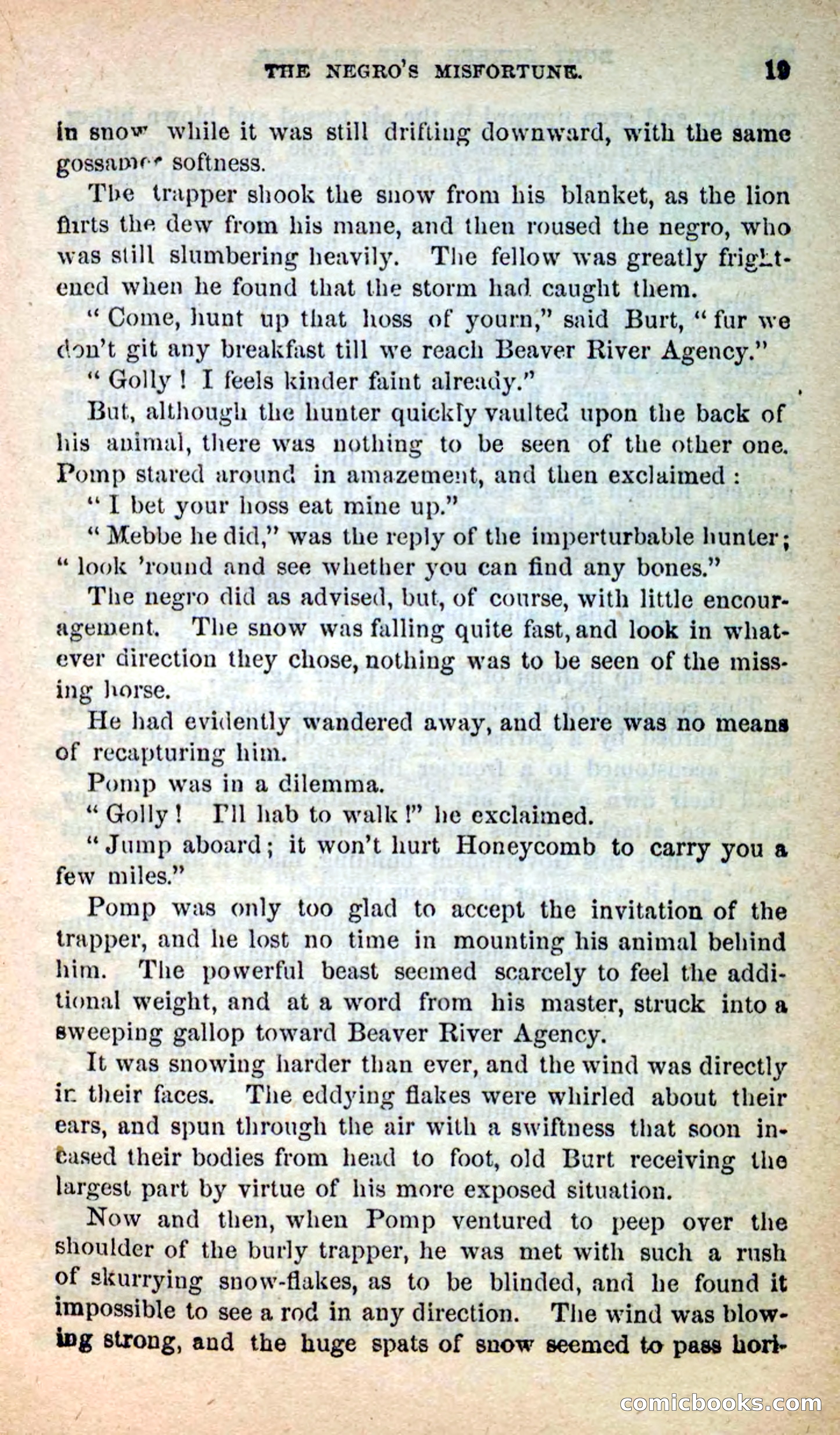 Beadle's New Dime Novels: Burt Bunker, the Trapper — page 15 of 100