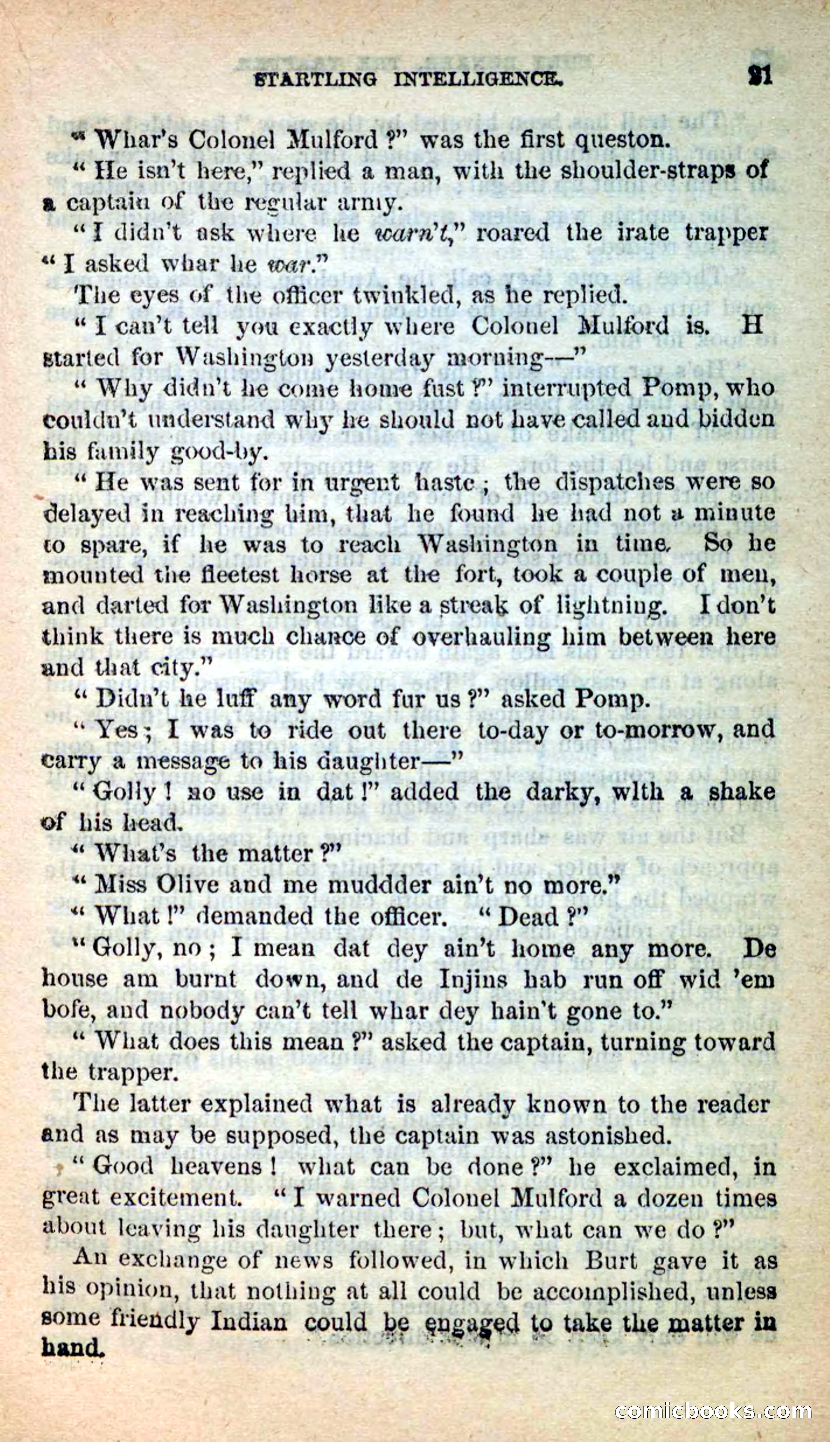 Beadle's New Dime Novels: Burt Bunker, the Trapper — page 17 of 100
