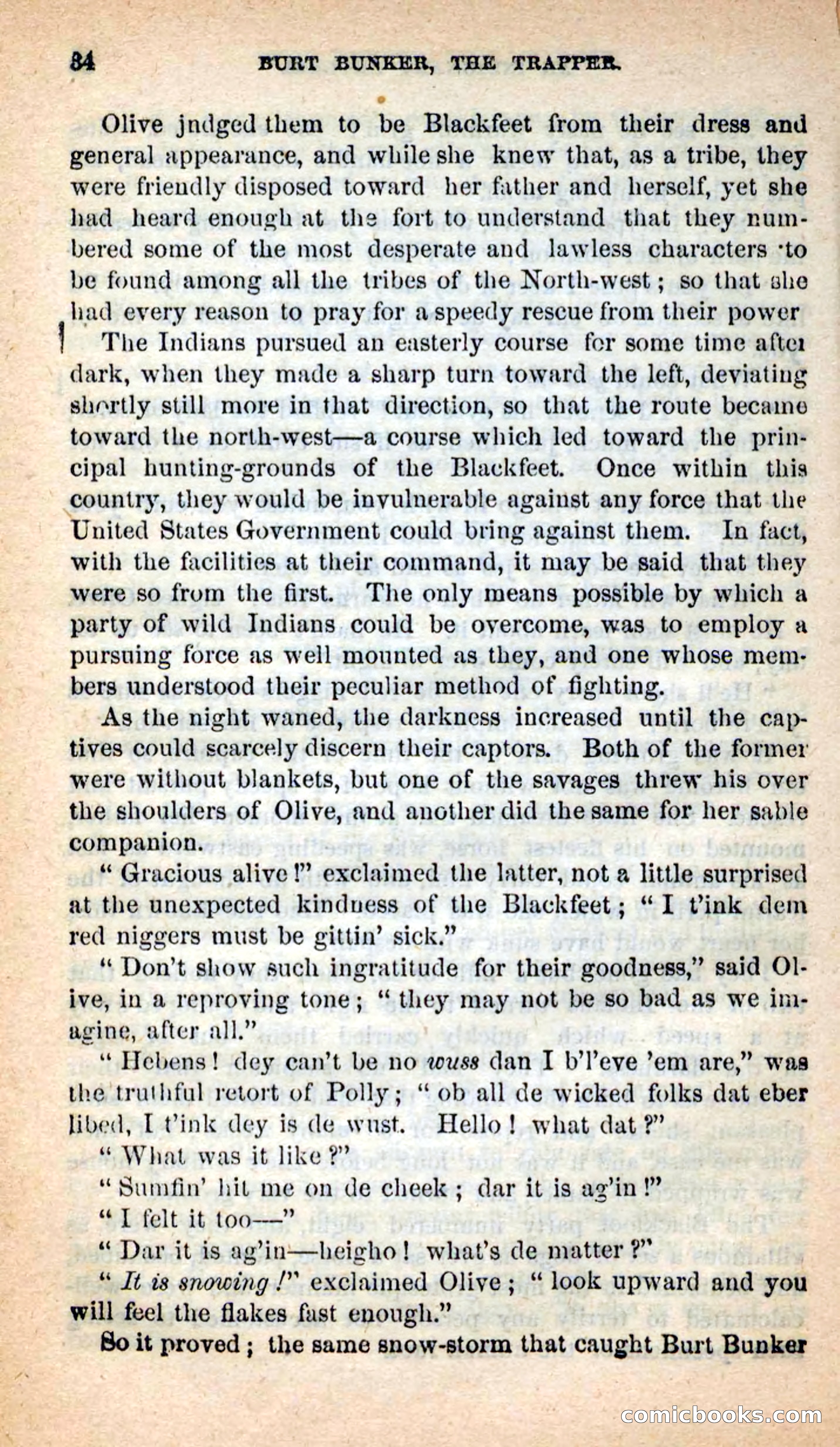 Beadle's New Dime Novels: Burt Bunker, the Trapper — page 30 of 100